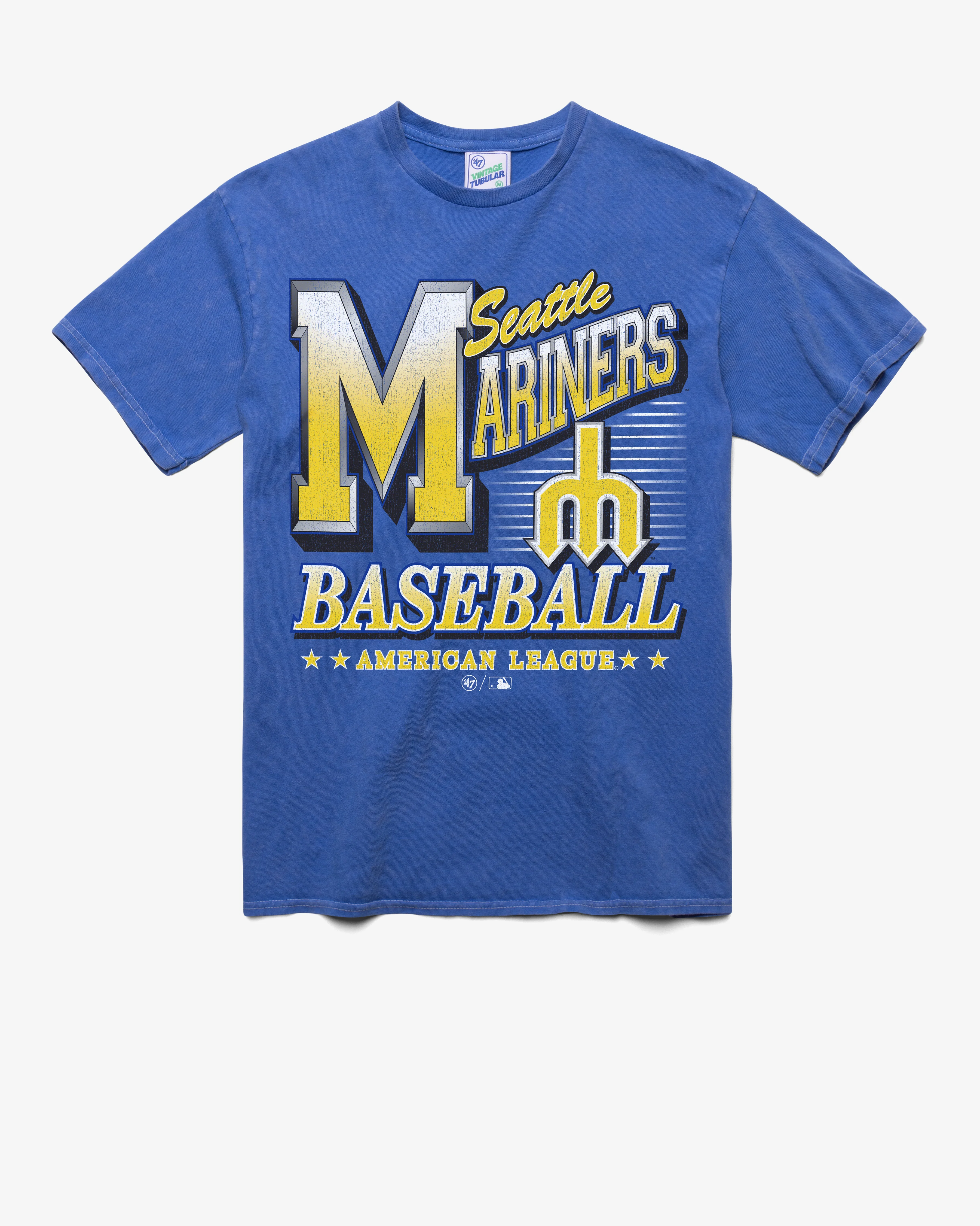 SEATTLE MARINERS COOPERSTOWN LOCKER VINTAGE '47 TUBULAR TEE