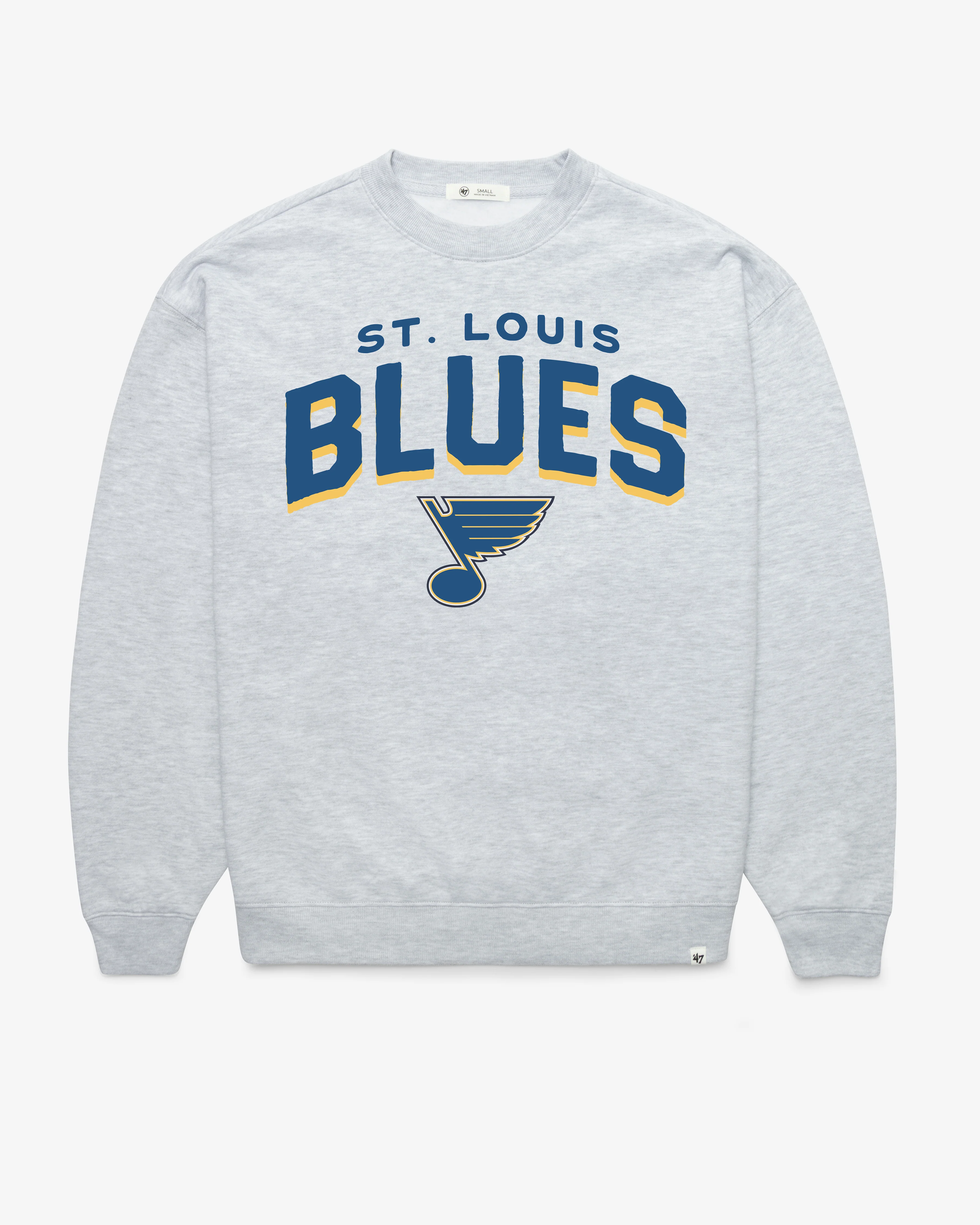 ST. LOUIS BLUES CAMPUS ARCH CLOUD '47 OVERSIZED CREW WOMENS
