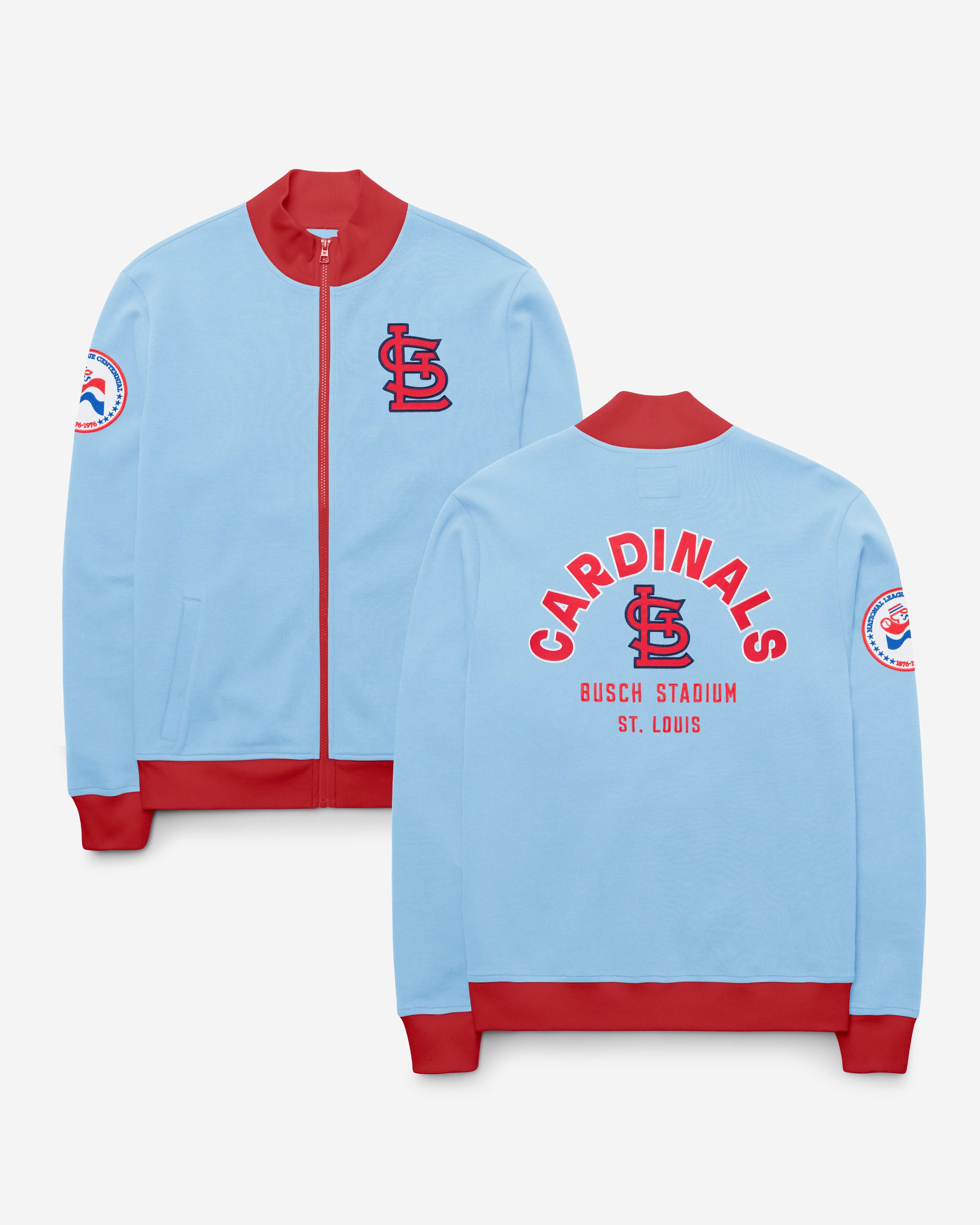 ST. LOUIS CARDINALS COOPERSTOWN RELIEF PITCHER '47 PIQUE TRACK JACKET