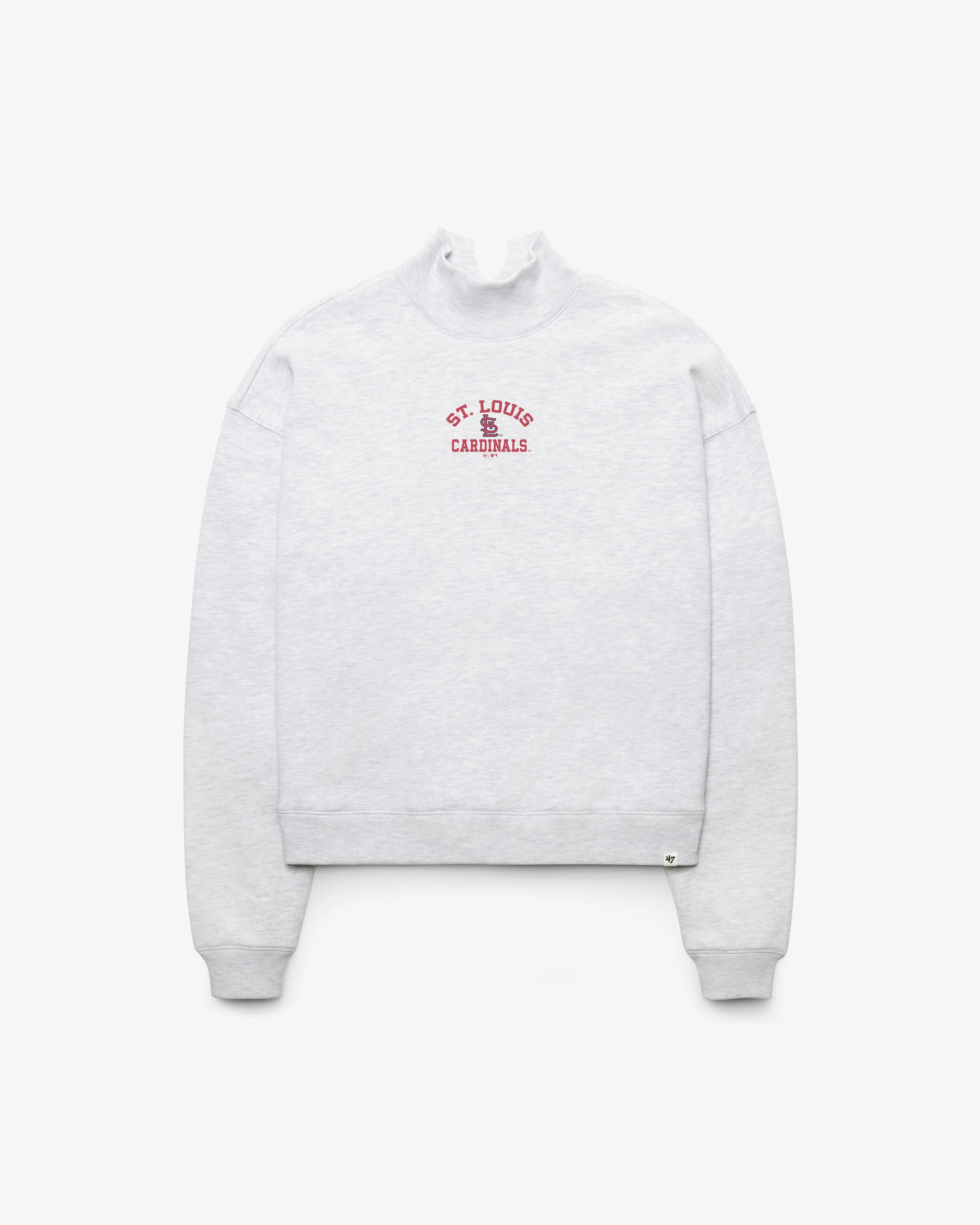 ST. LOUIS CARDINALS SPIRITED '47 MOCK NECK PULLOVER WOMENS
