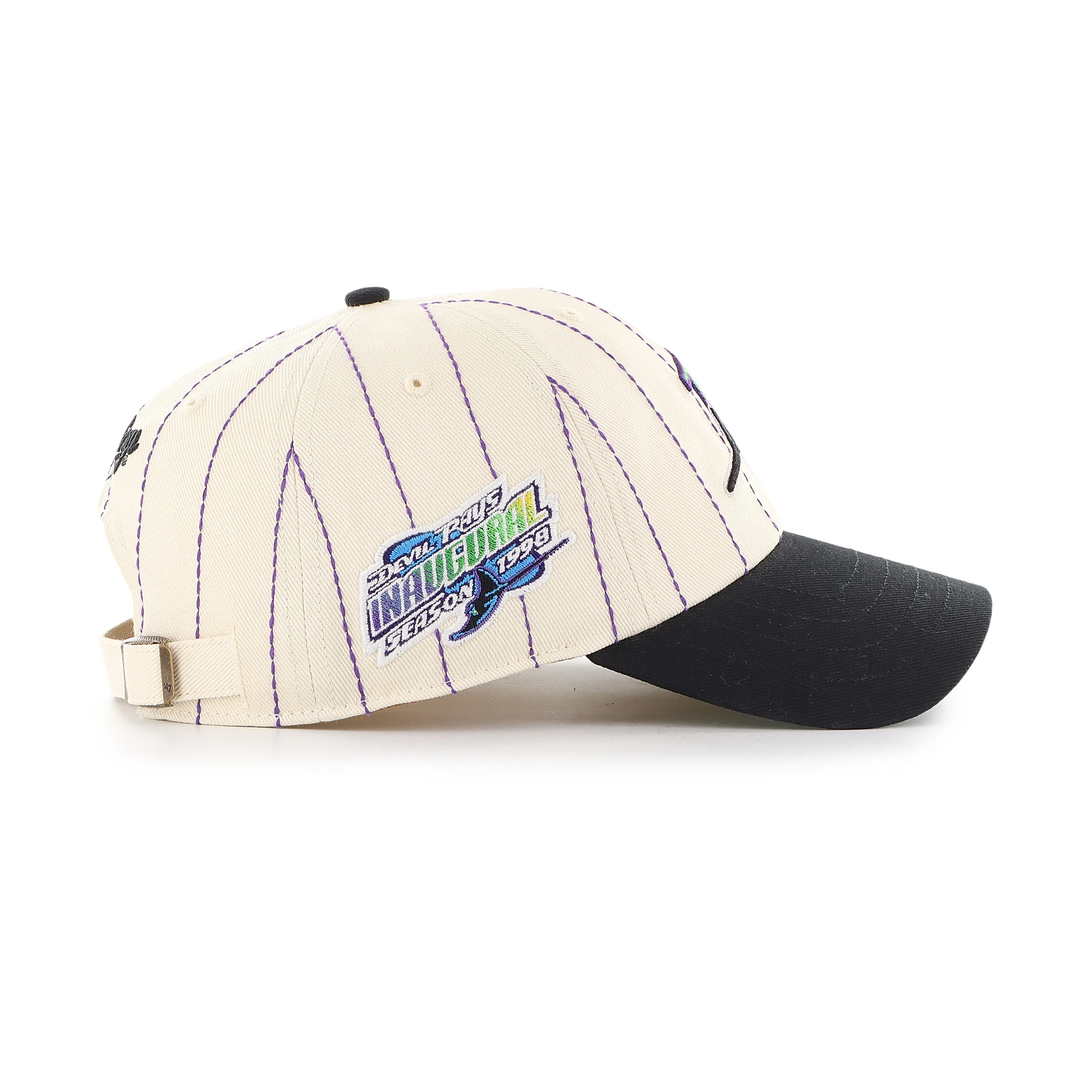 TAMPA BAY RAYS COOPERSTOWN RAWLINGS PINSTRIPE '47 CLEAN UP - Image 2