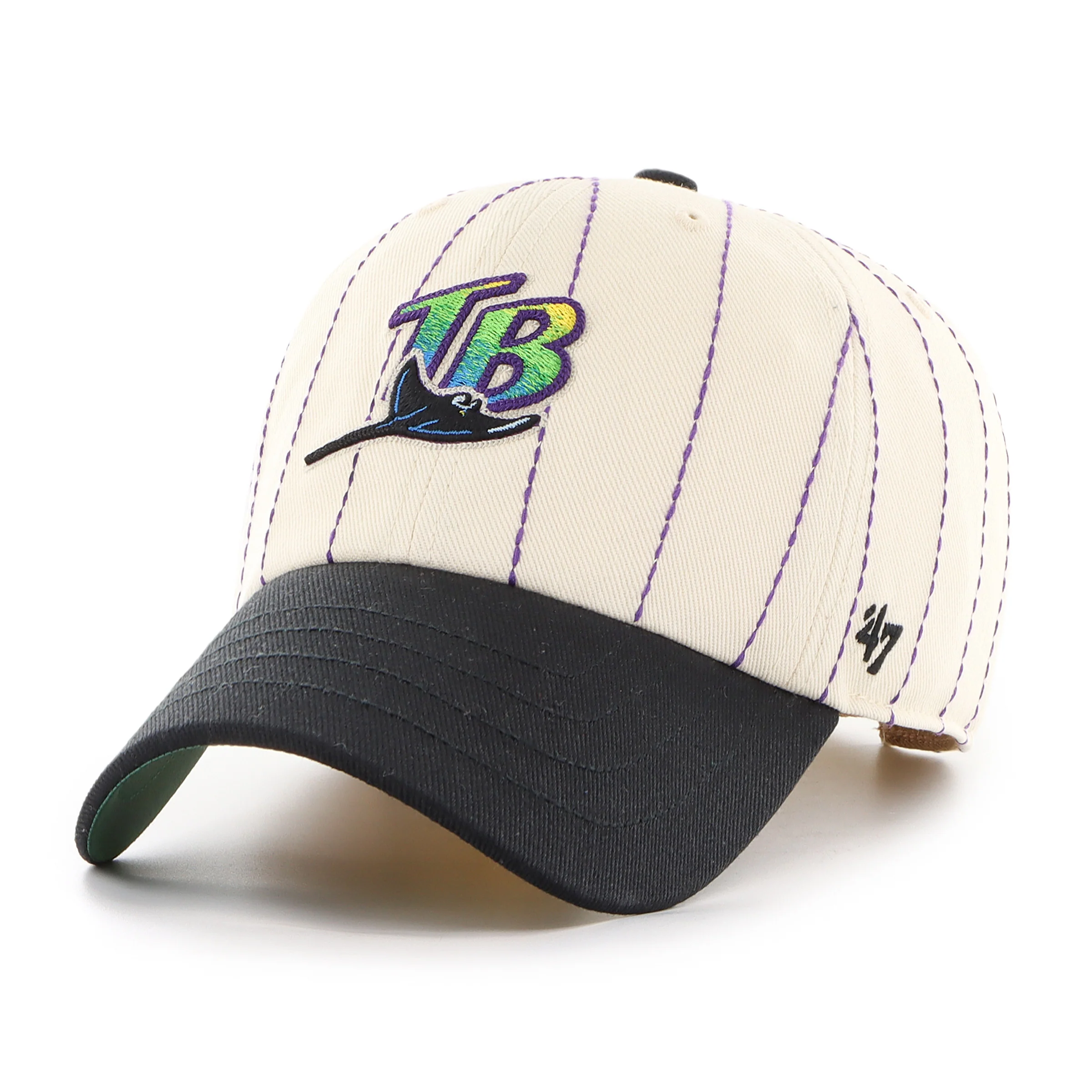 TAMPA BAY RAYS COOPERSTOWN RAWLINGS PINSTRIPE '47 CLEAN UP - Image 5