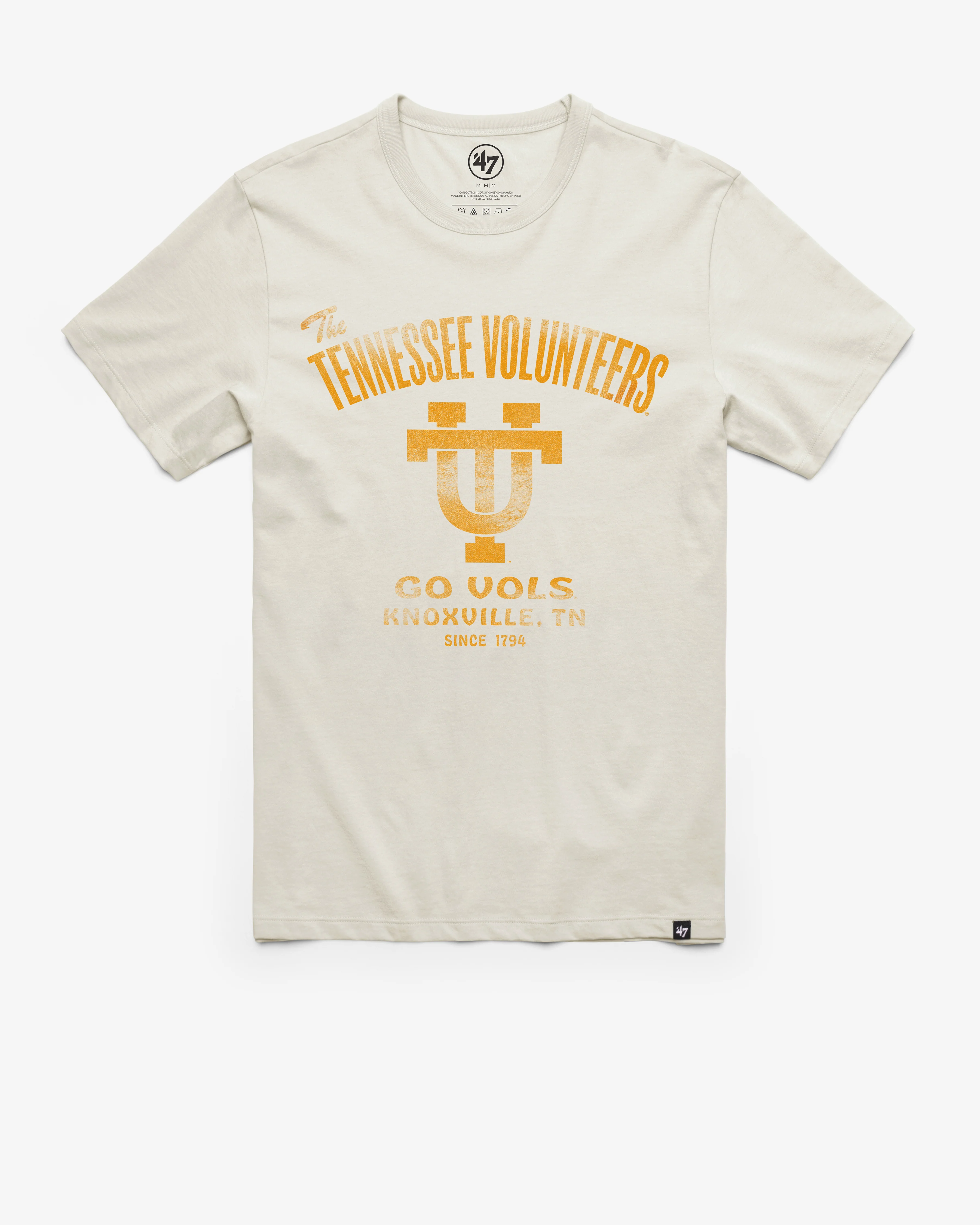 TENNESSEE VOLUNTEERS VINTAGE WIDE OPEN '47 FRANKLIN TEE