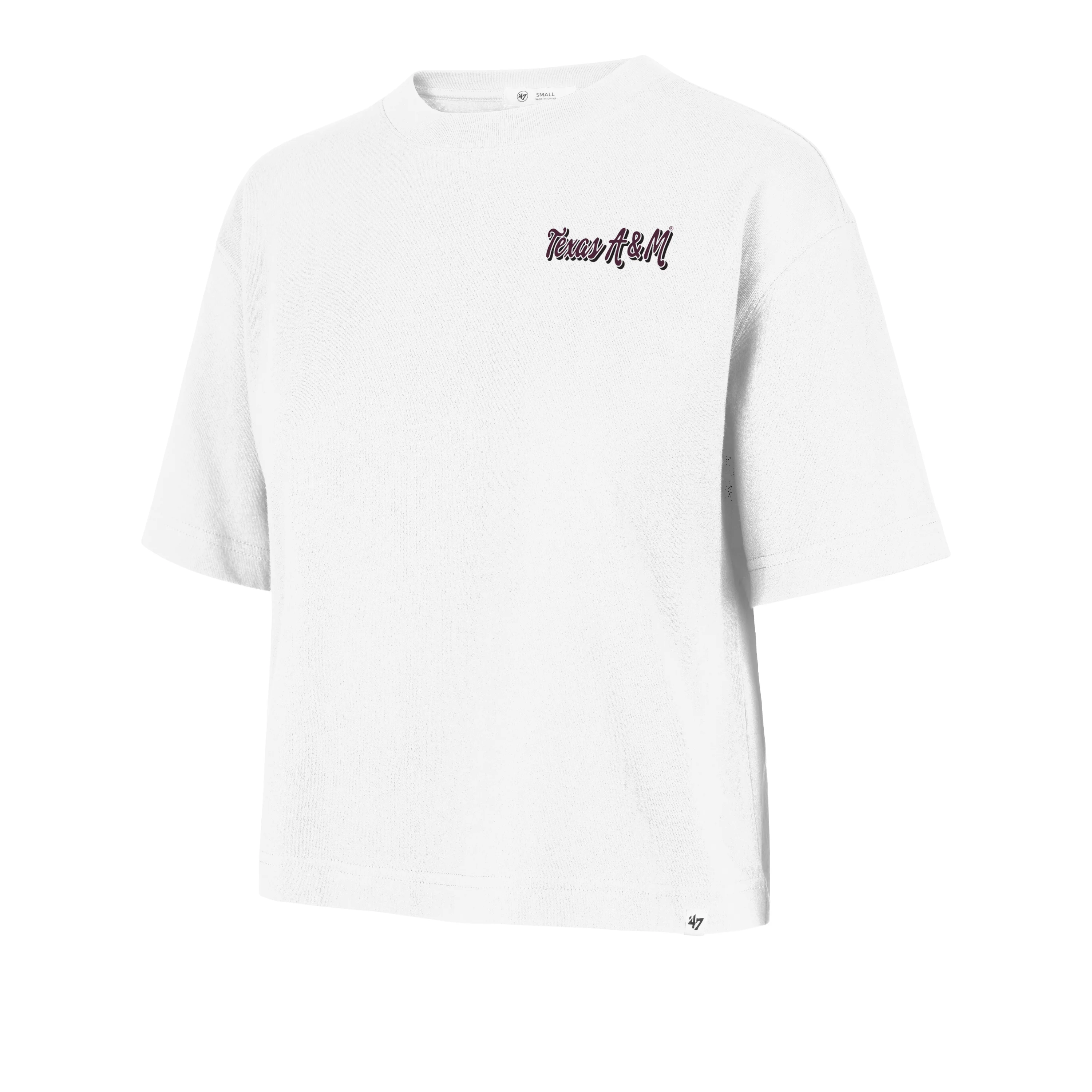TEXAS A&M AGGIES COLLAGE SCRIPT '47 REED CITY TEE WOMENS