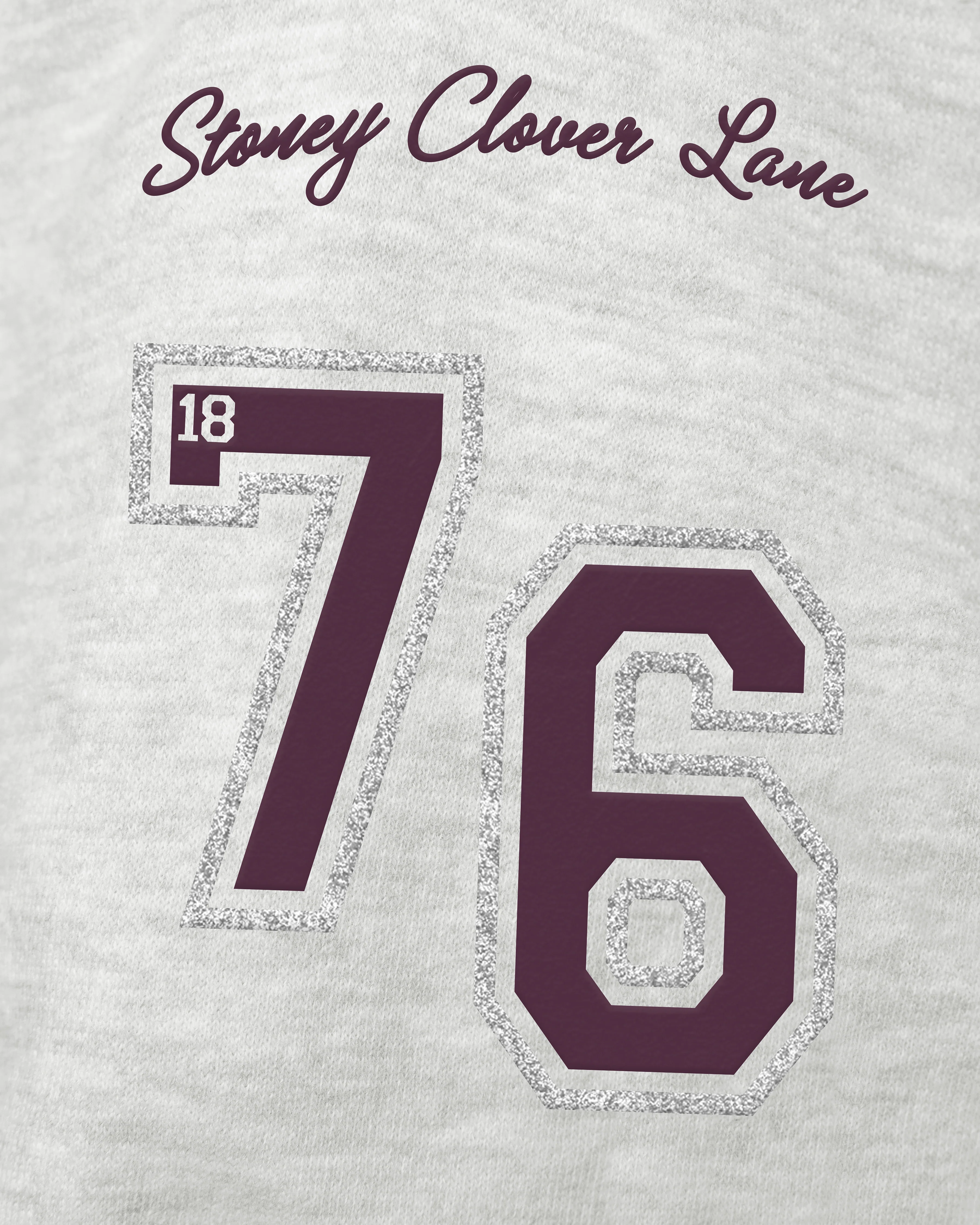 TEXAS A&M AGGIES STONEY CLOVER LANE X '47 OVERSIZED GLITTER ARCH CREW WOMENS - Image 3