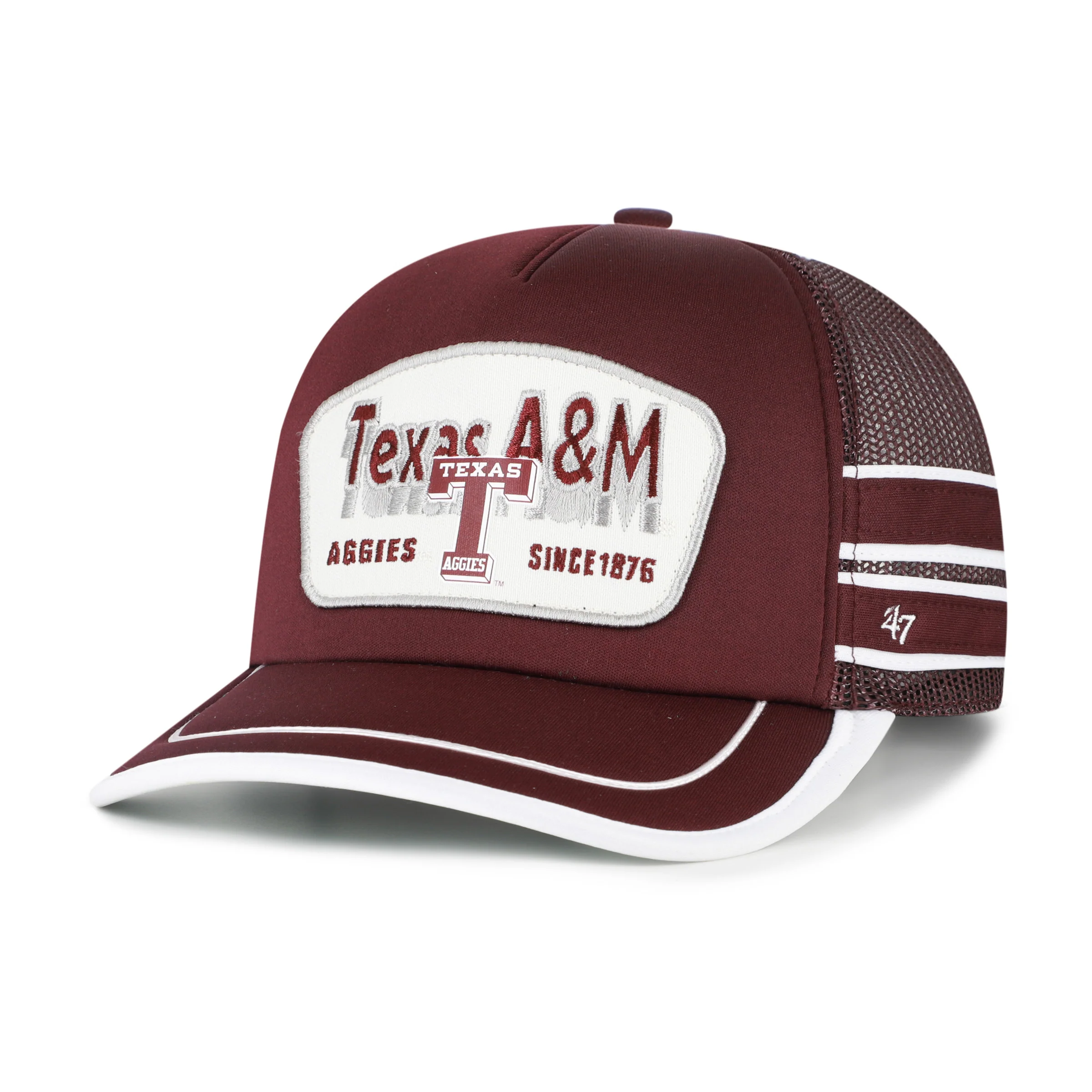 TEXAS A&M AGGIES VINTAGE GRANDSTAND '47 HITCH FOAM FRONT