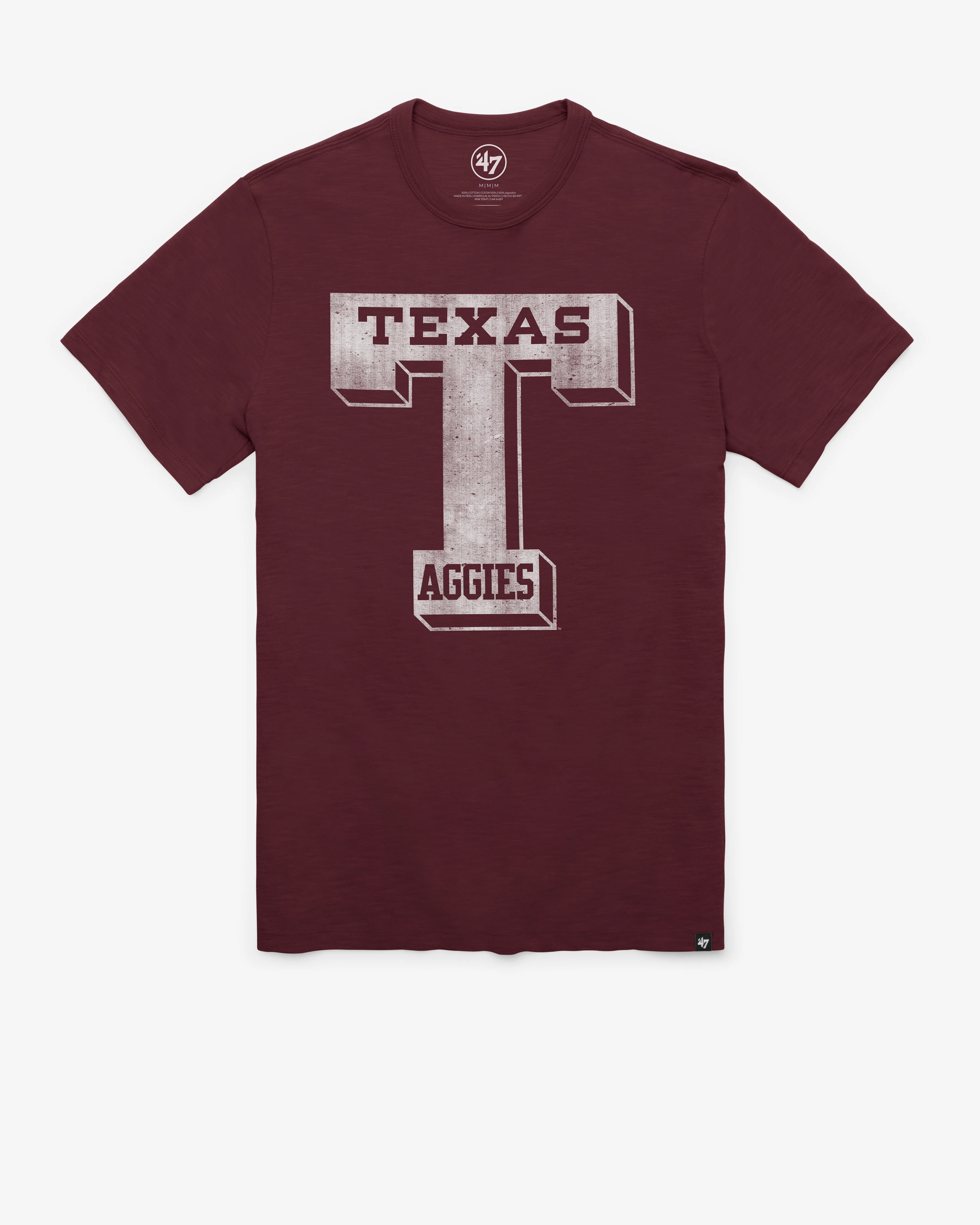 TEXAS A&M AGGIES VINTAGE GRIT '47 SCRUM TEE