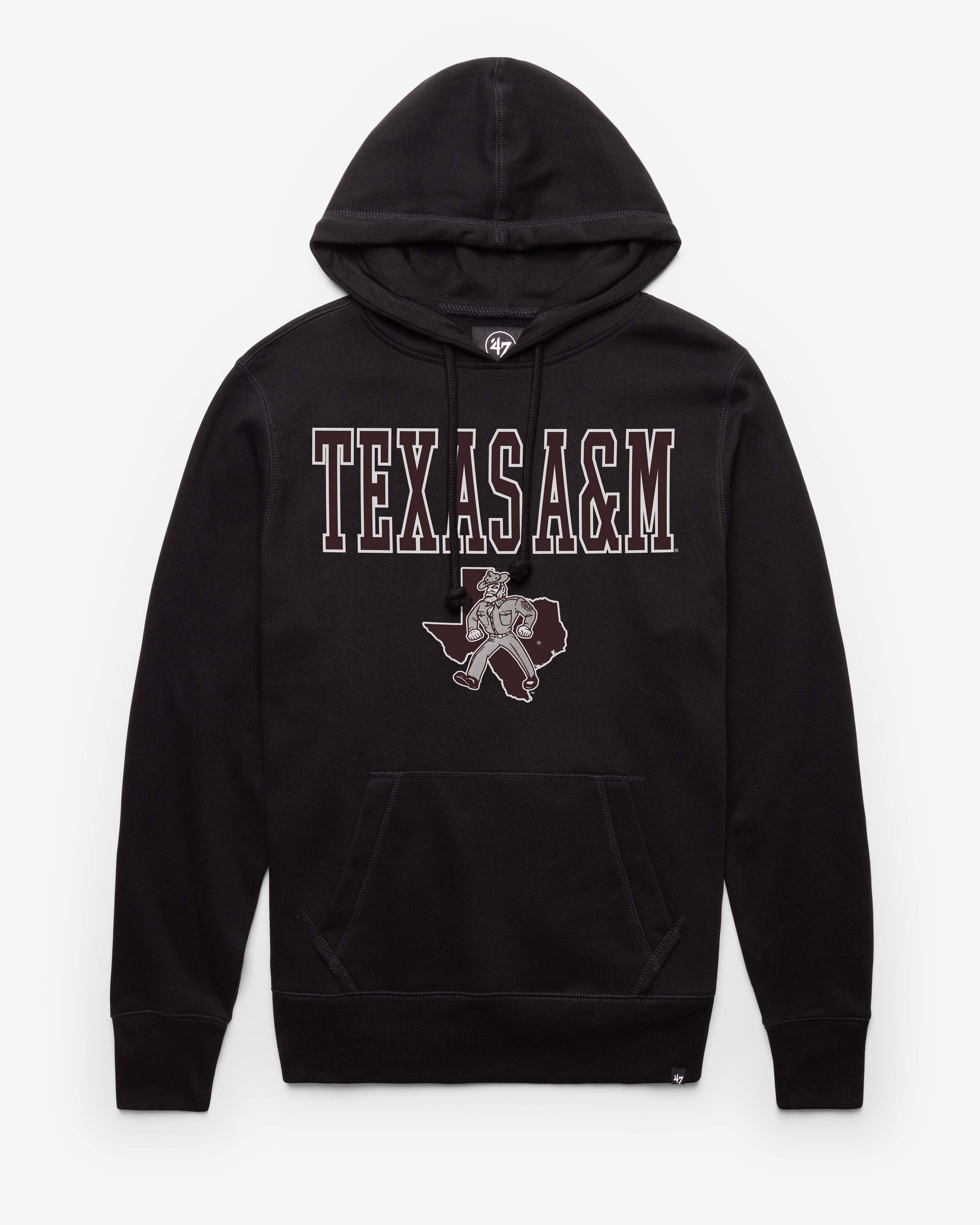 TEXAS A&M AGGIES VINTAGE STRAIGHT BLOCK '47 HEADLINE HOOD