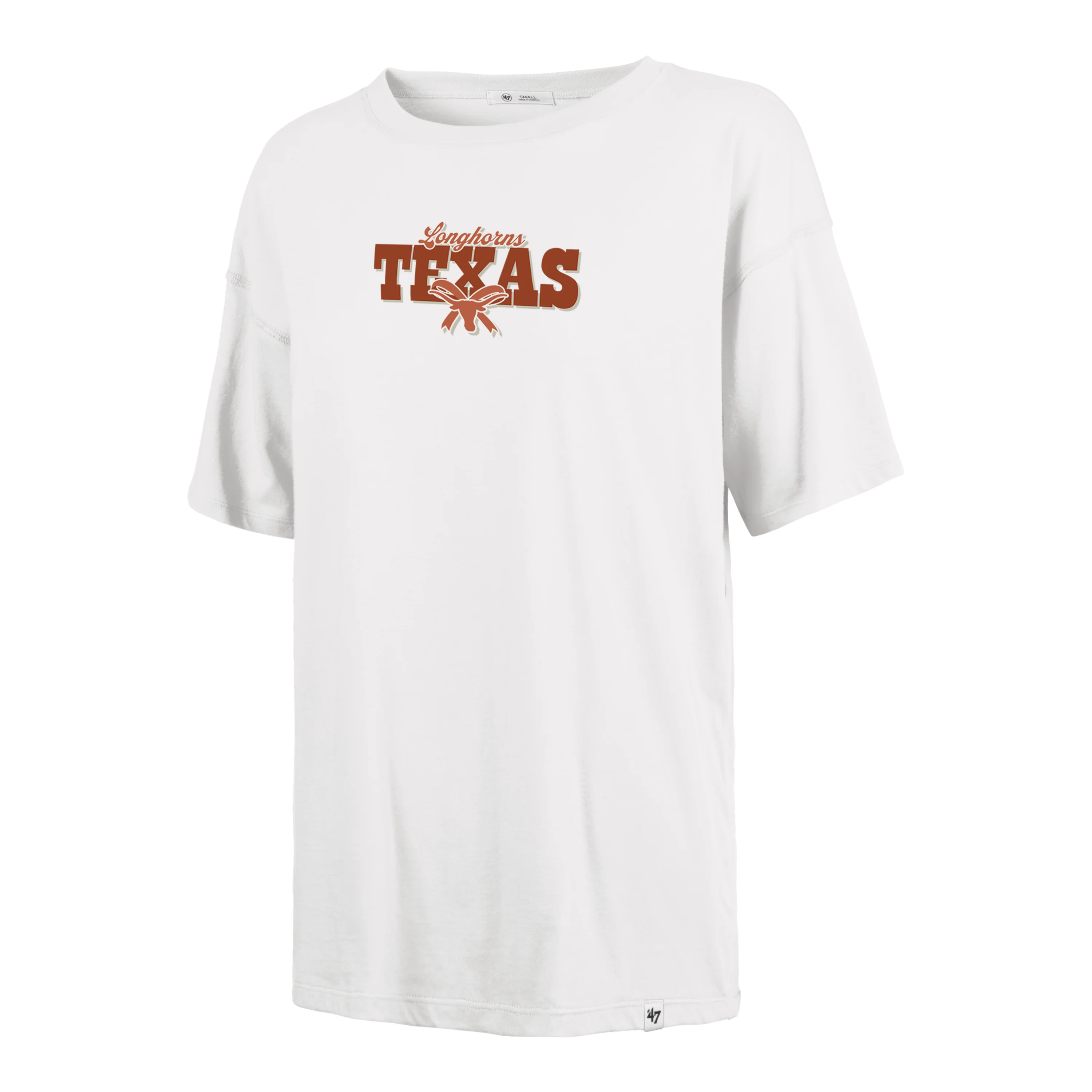 TEXAS LONGHORNS BOW AND BANNER BACKER '47 SADIE TEE WOMENS
