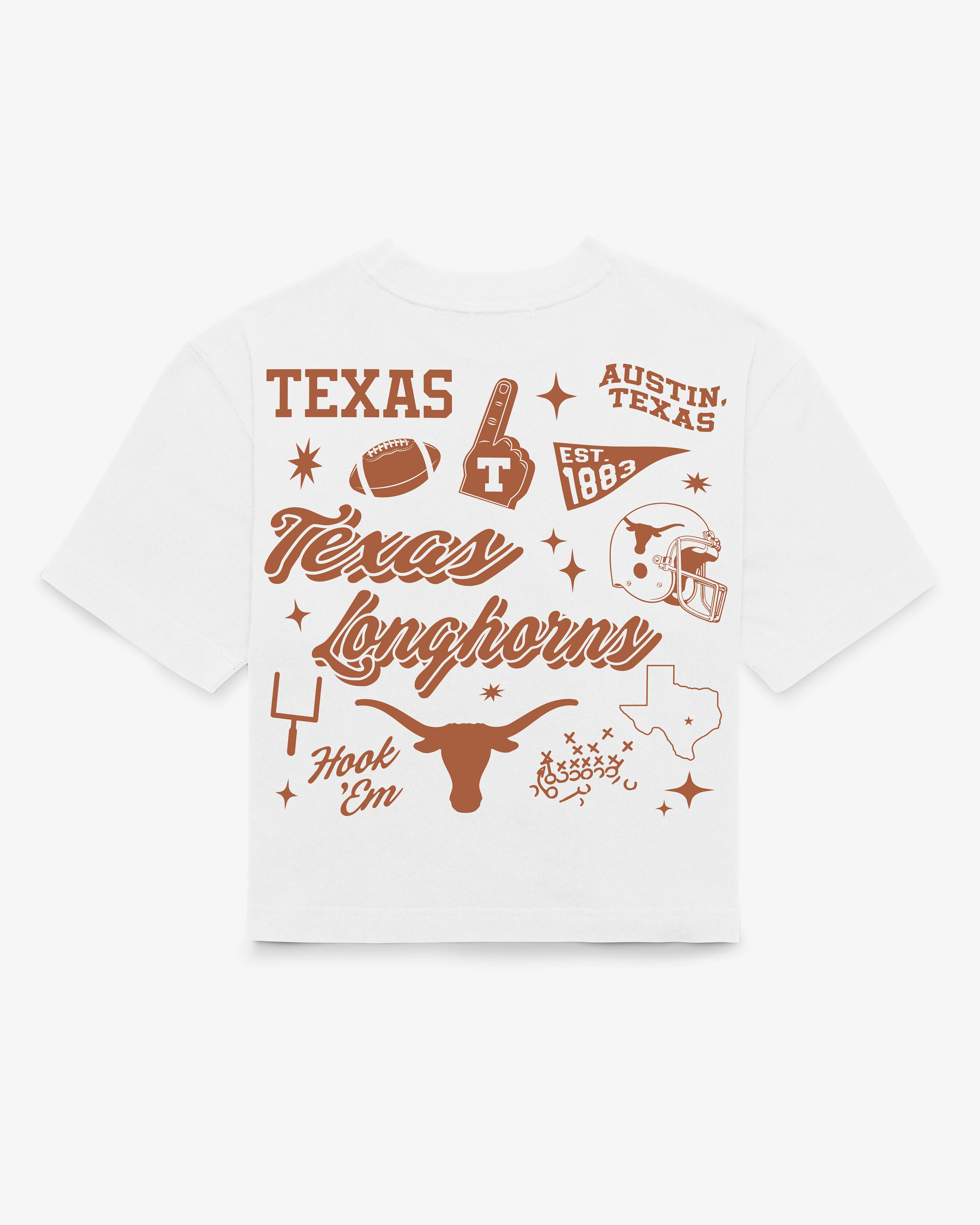 TEXAS LONGHORNS COLLAGE SCRIPT '47 REED CITY TEE WOMENS - Image 3