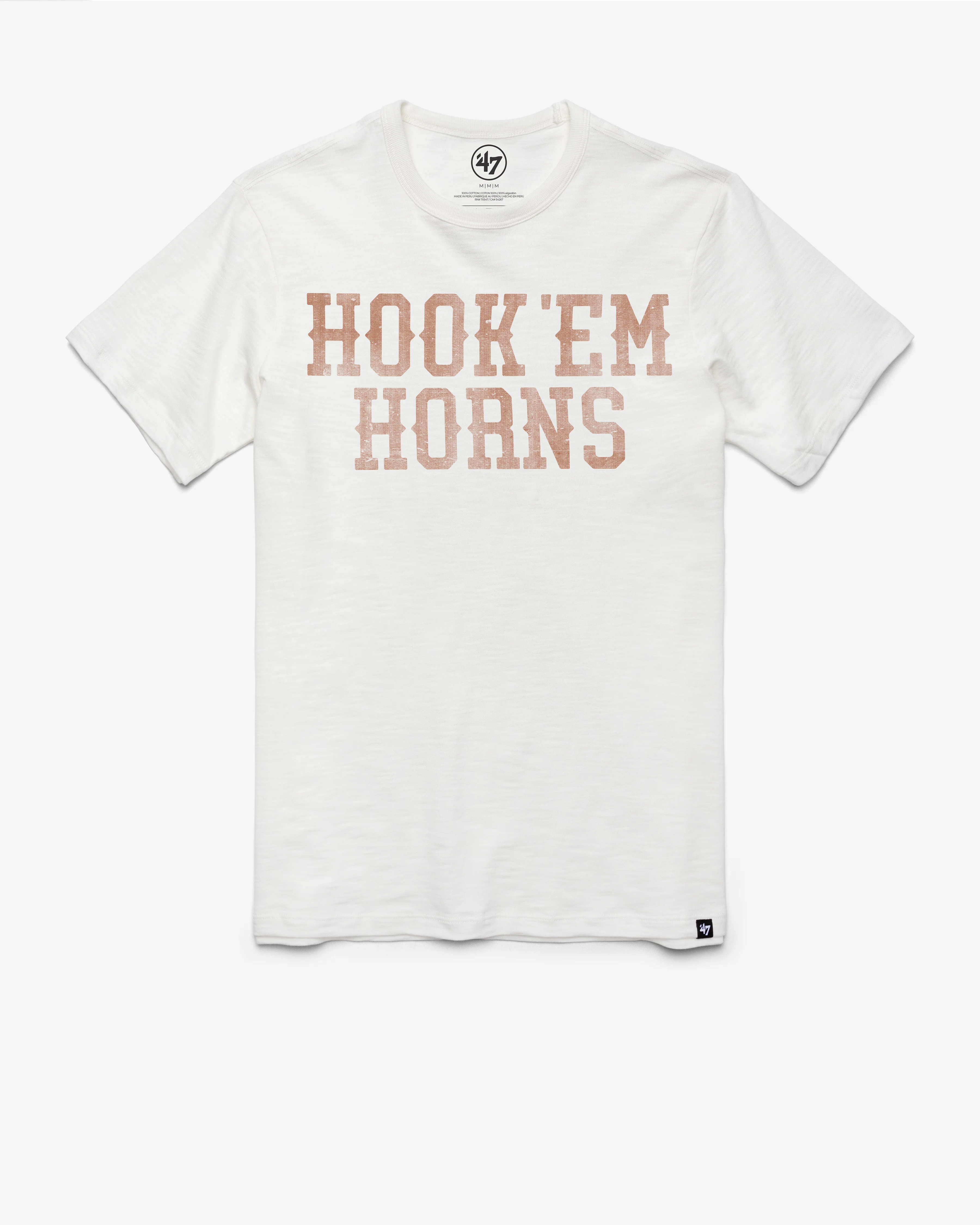 TEXAS LONGHORNS GRIT WORDMARK '47 SCRUM TEE
