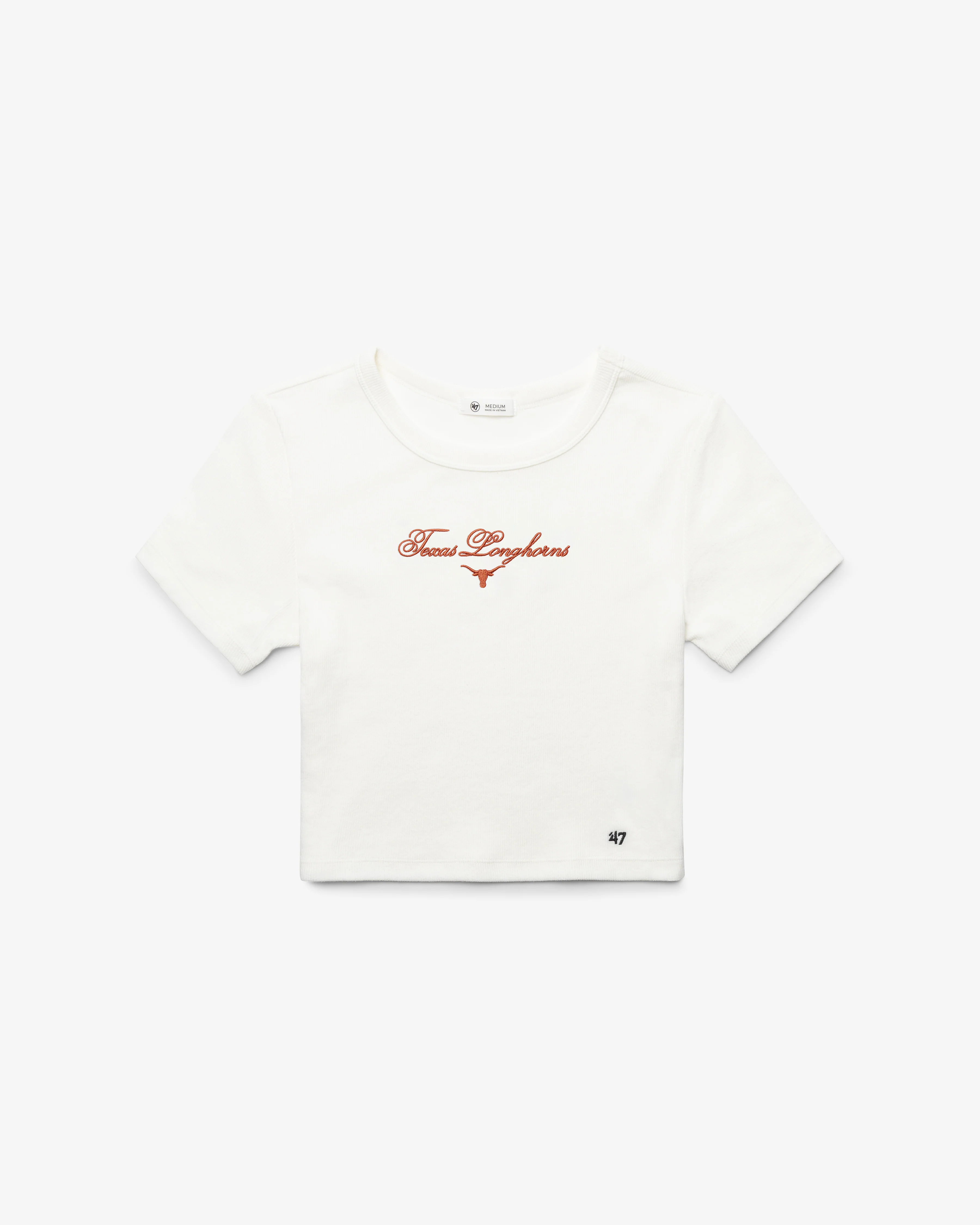 TEXAS LONGHORNS SCRIPT '47 BABY RIB TEE WOMENS