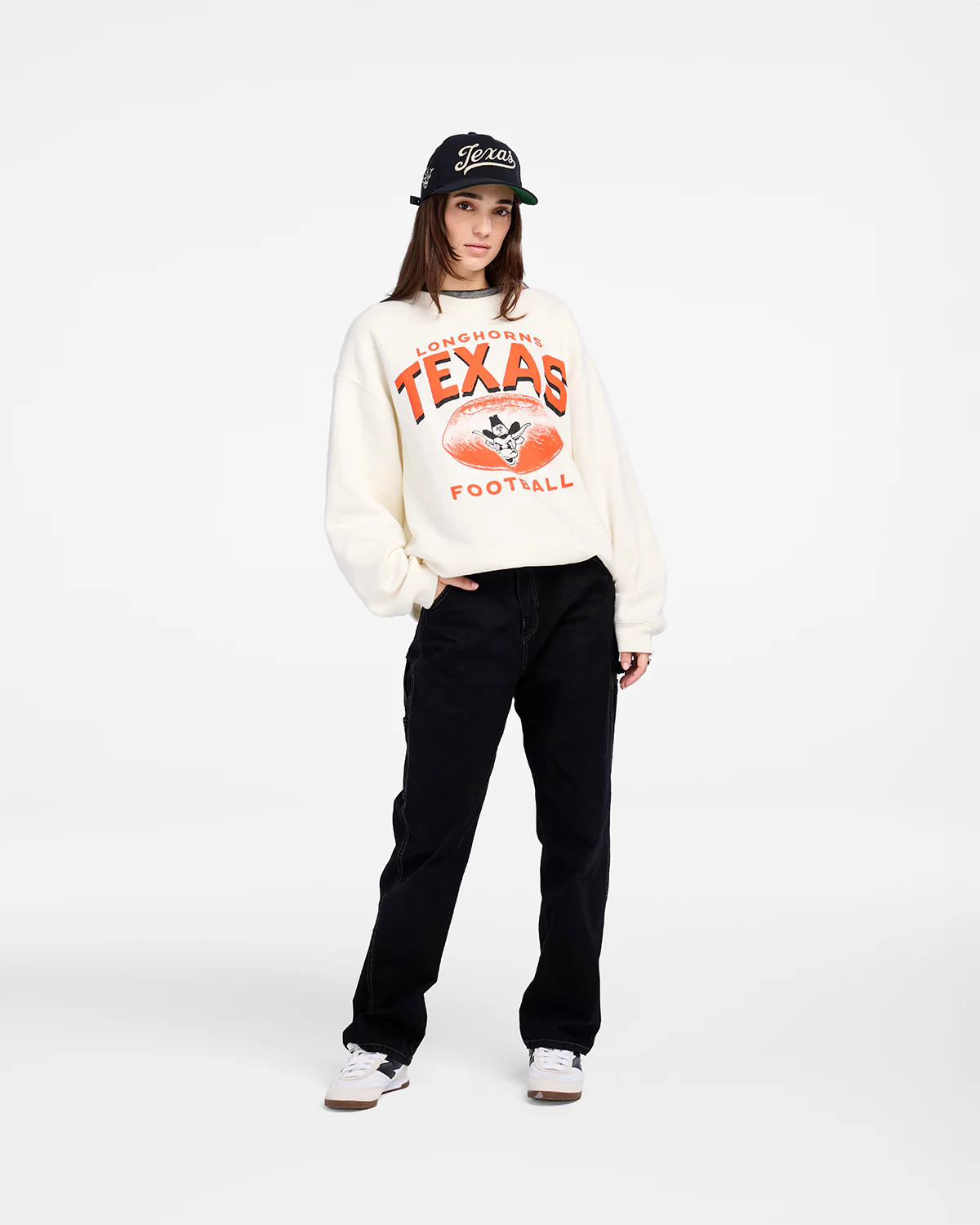 TEXAS LONGHORNS VINTAGE ARCH CLOUD '47 OVERSIZED CREW WOMENS - Image 4