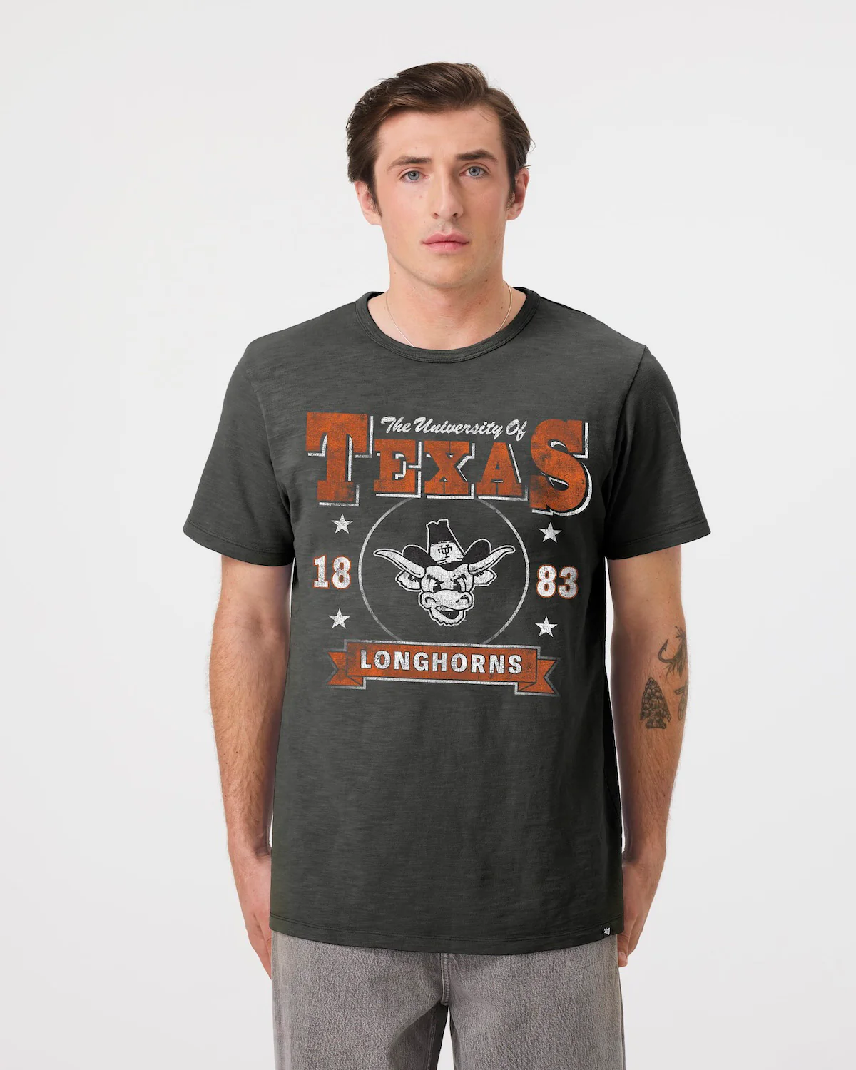 TEXAS LONGHORNS VINTAGE HOLT HEAVY '47 SLUB TEE