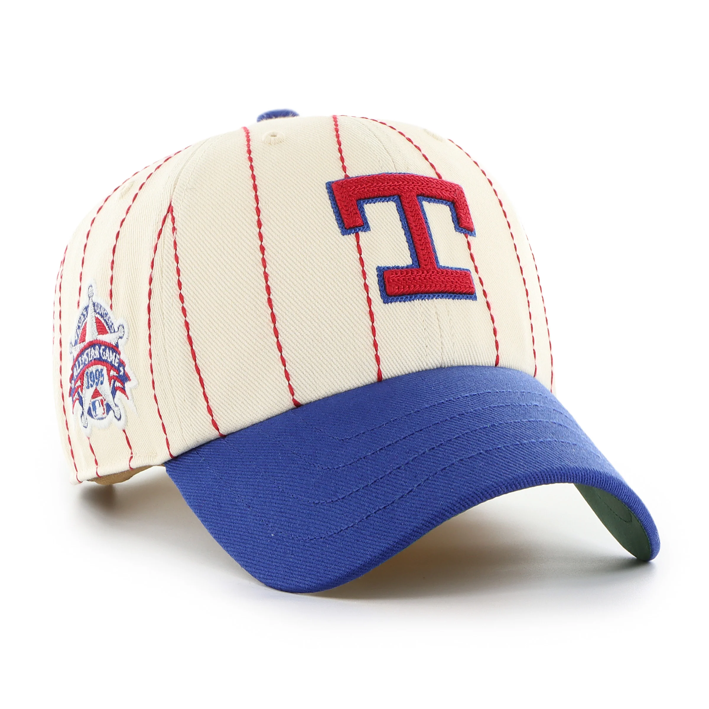 TEXAS RANGERS COOPERSTOWN RAWLINGS PINSTRIPE '47 CLEAN UP