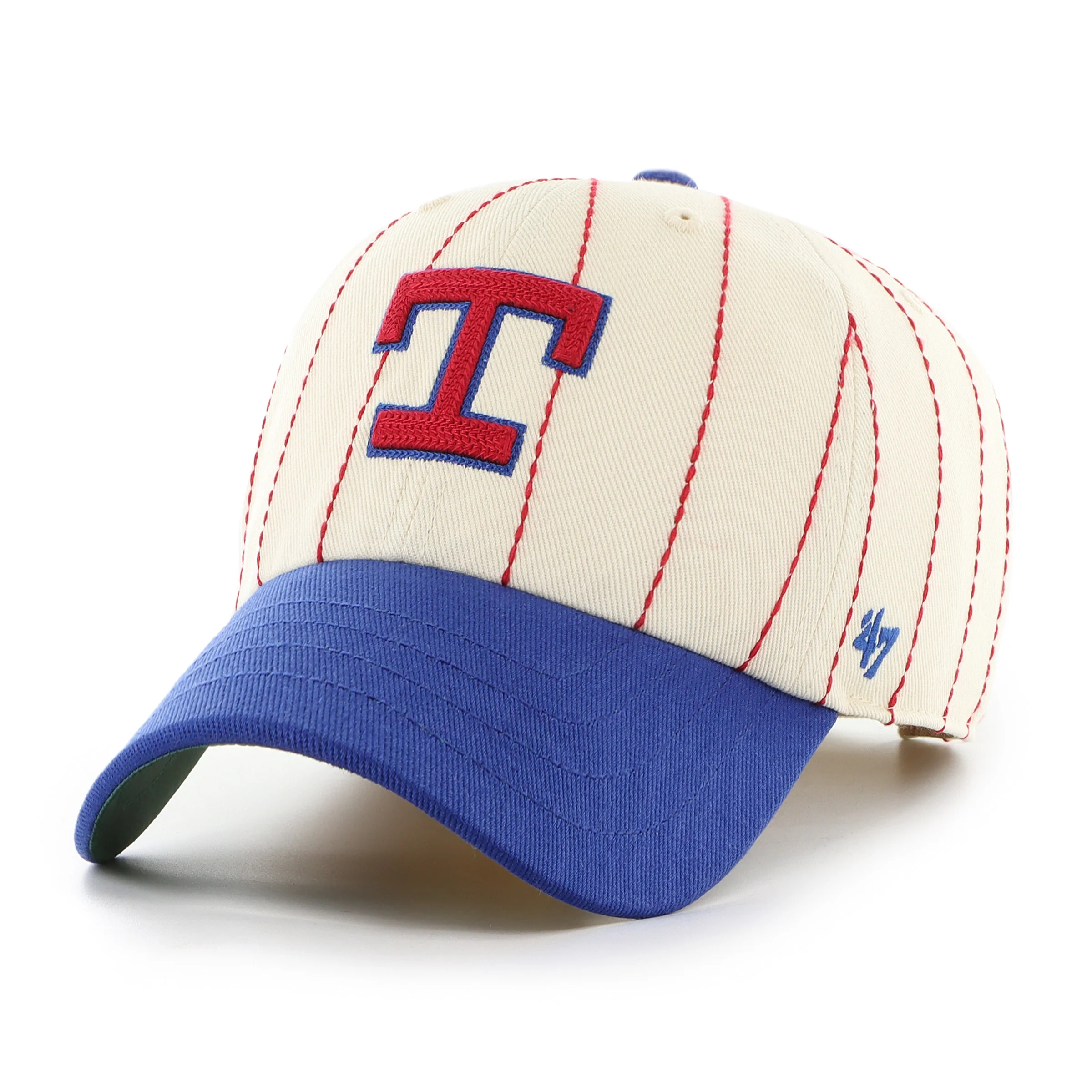 TEXAS RANGERS COOPERSTOWN RAWLINGS PINSTRIPE '47 CLEAN UP - Image 4