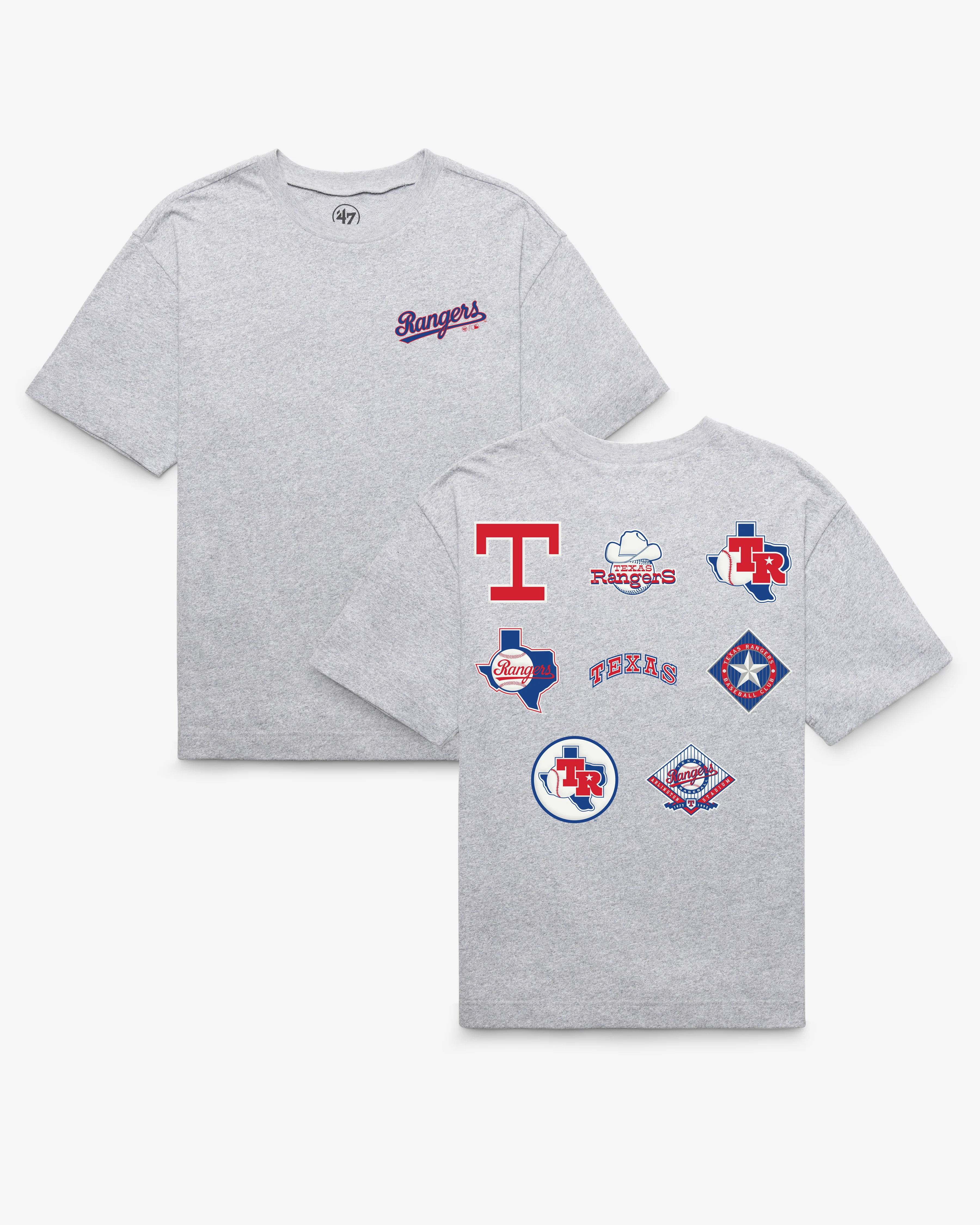 TEXAS RANGERS COOPERSTOWN HISTORY LOCK '47 FOUNDATION TEE