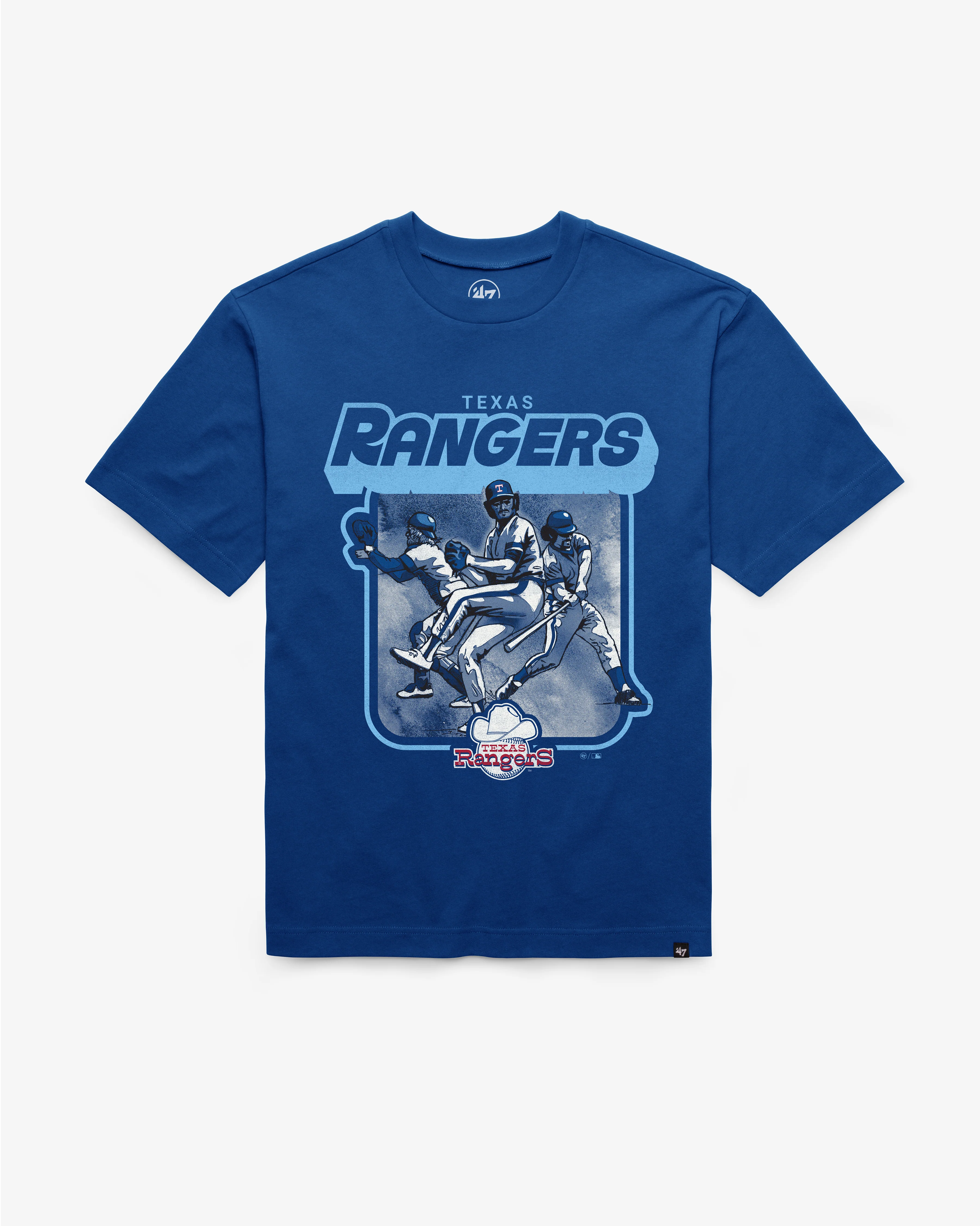TEXAS RANGERS COOPERSTOWN INFIELD FLY '47 FOUNDATION TEE