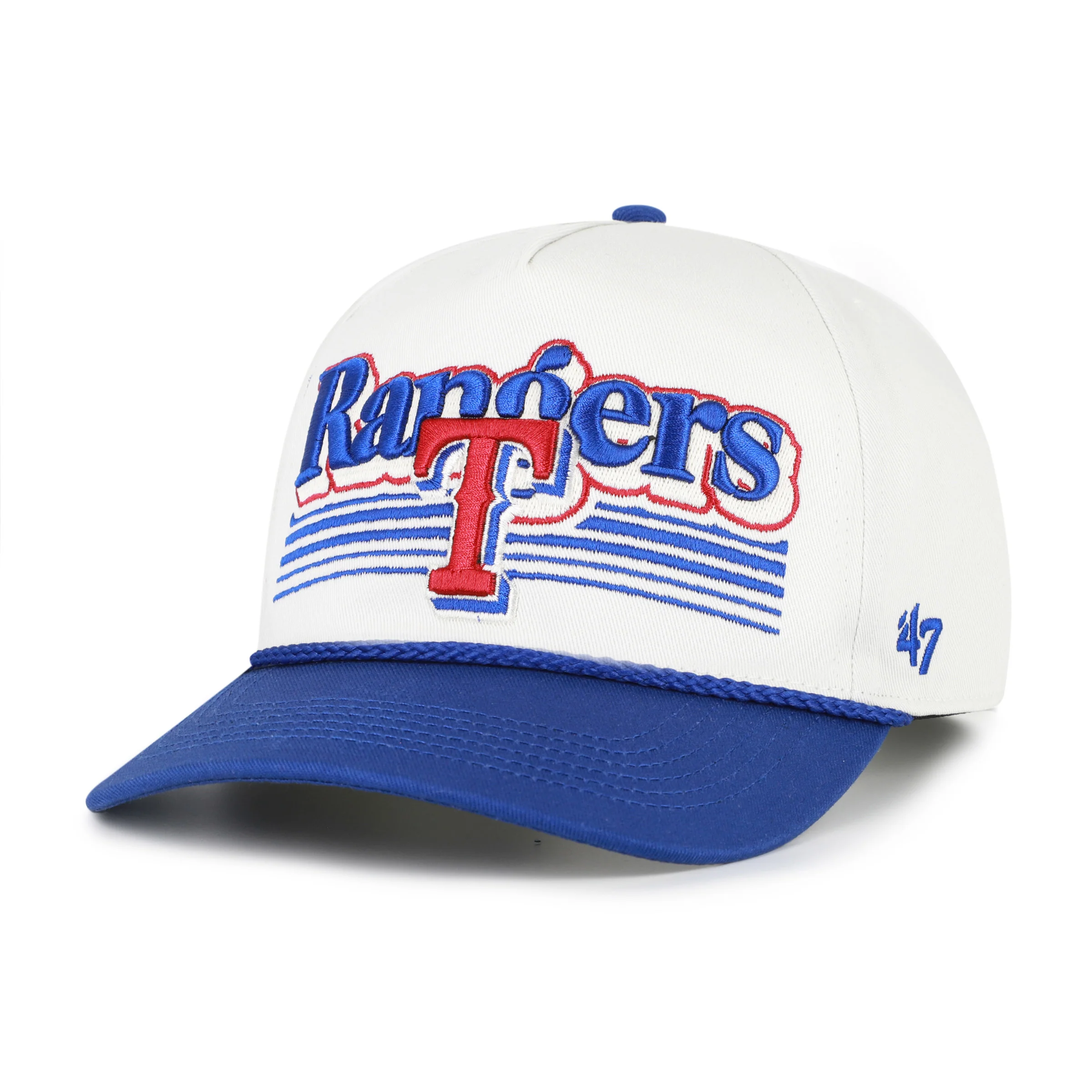 TEXAS RANGERS SCRIPT FADE TWO TONE ROPE '47 HITCH