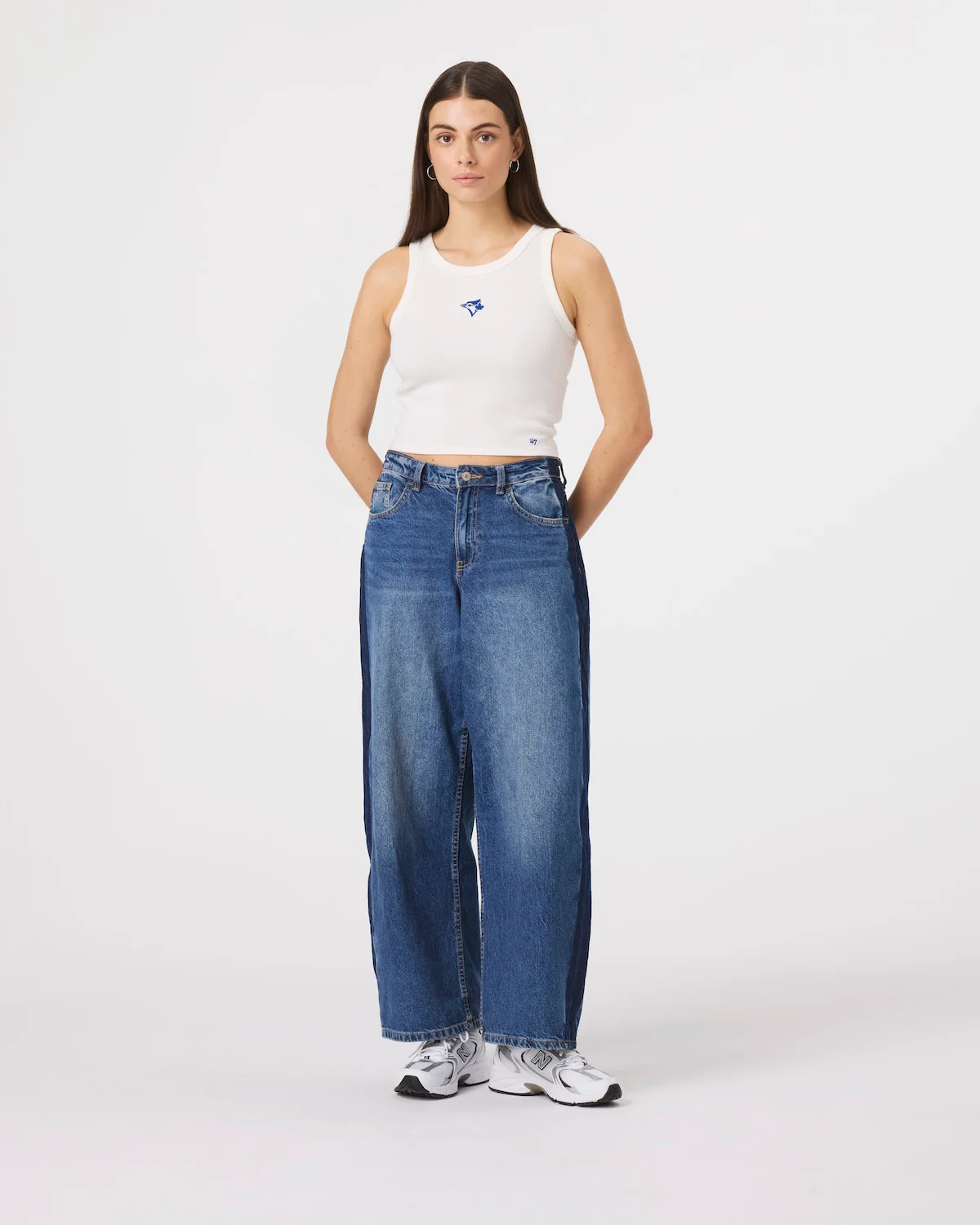 TORONTO BLUE JAYS UPLIFT '47 BABY RIB TANK WOMENS - Image 3