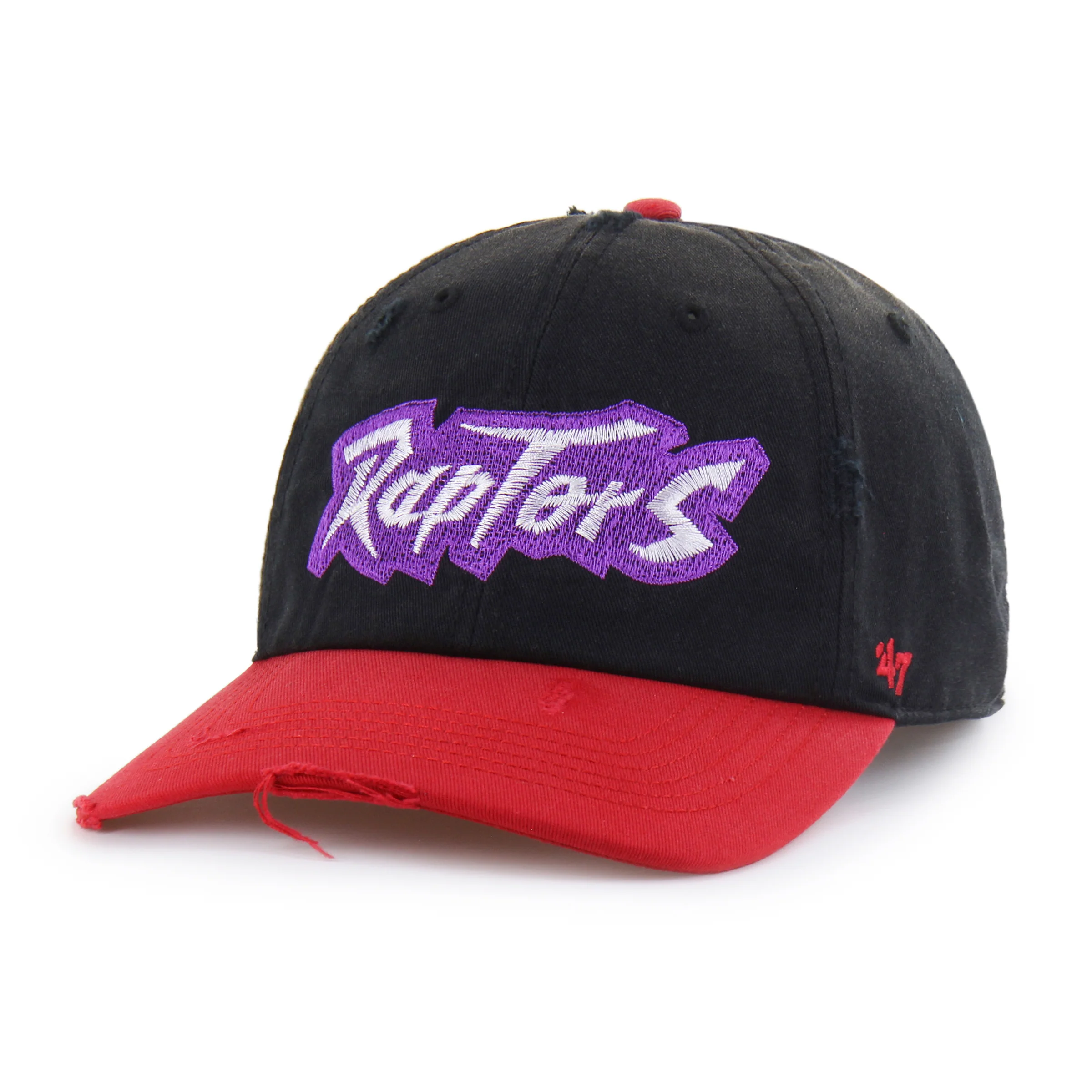TORONTO RAPTORS HARDWOOD CLASSICS WORN SCRIPT '47 CLEAN UP MF MID FIT