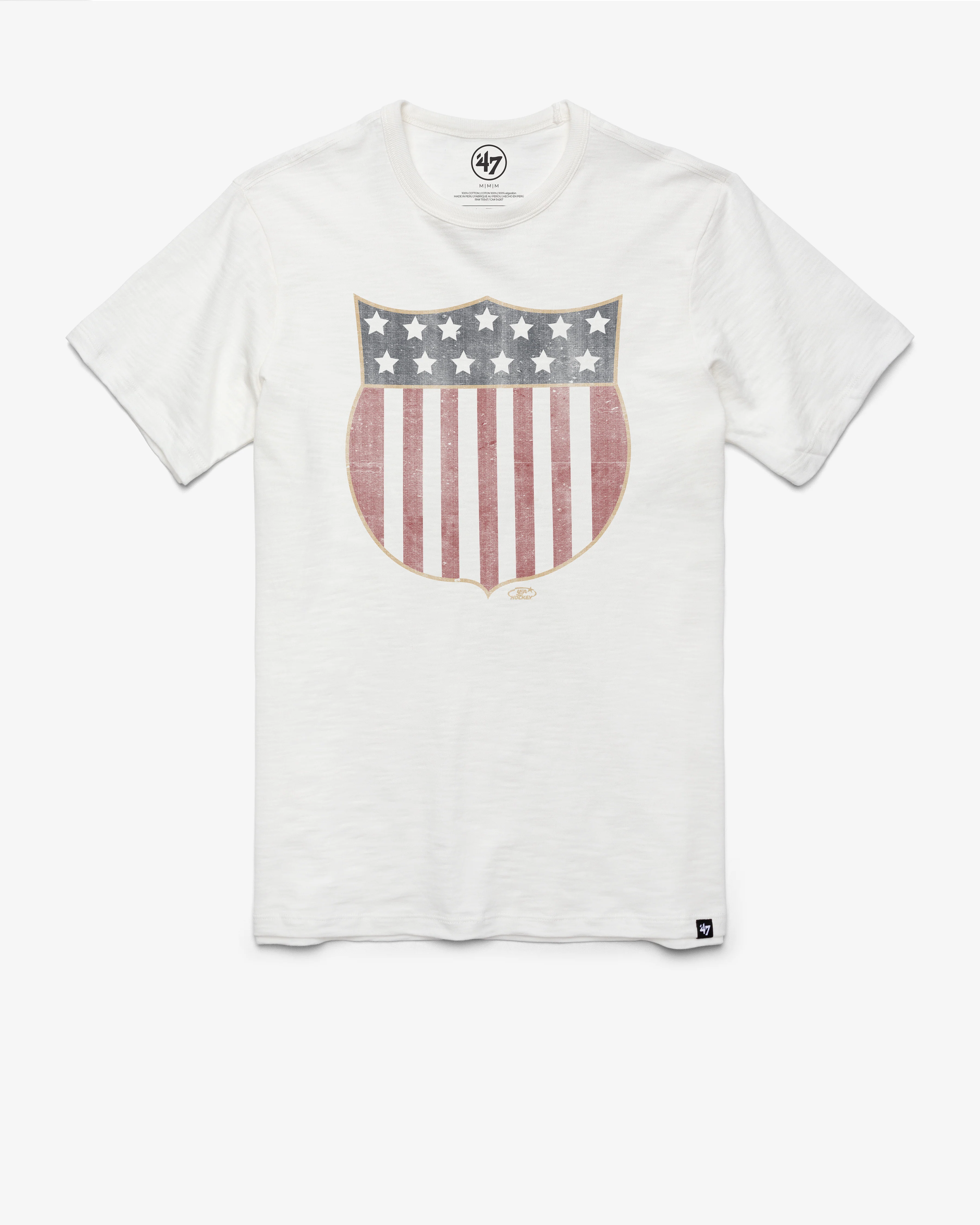 USA HOCKEY VINTAGE SHIELD GRIT '47 SCRUM TEE