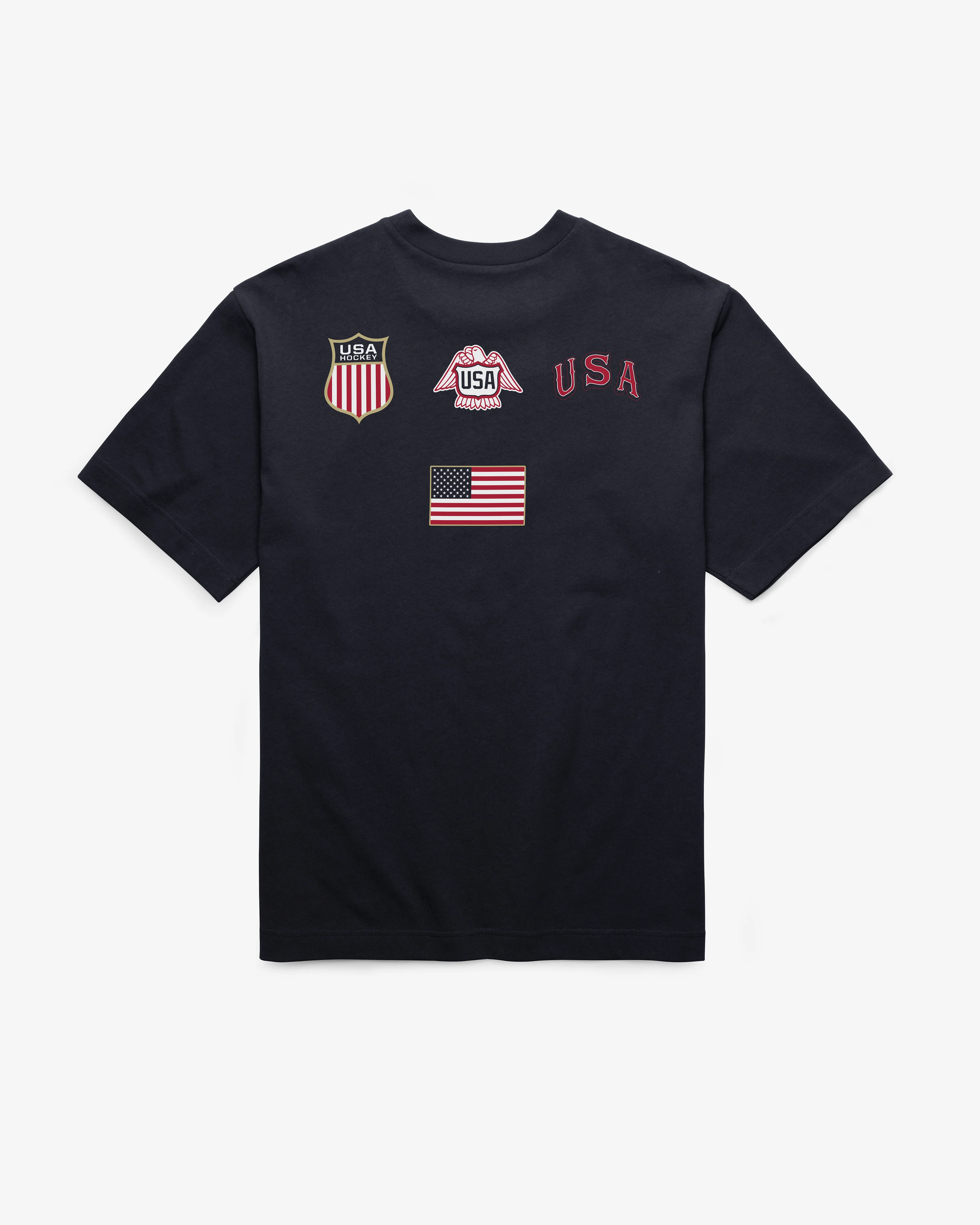 USA HOCKEY VINTAGE HISTORY LOCK '47 FOUNDATION TEE - Image 3