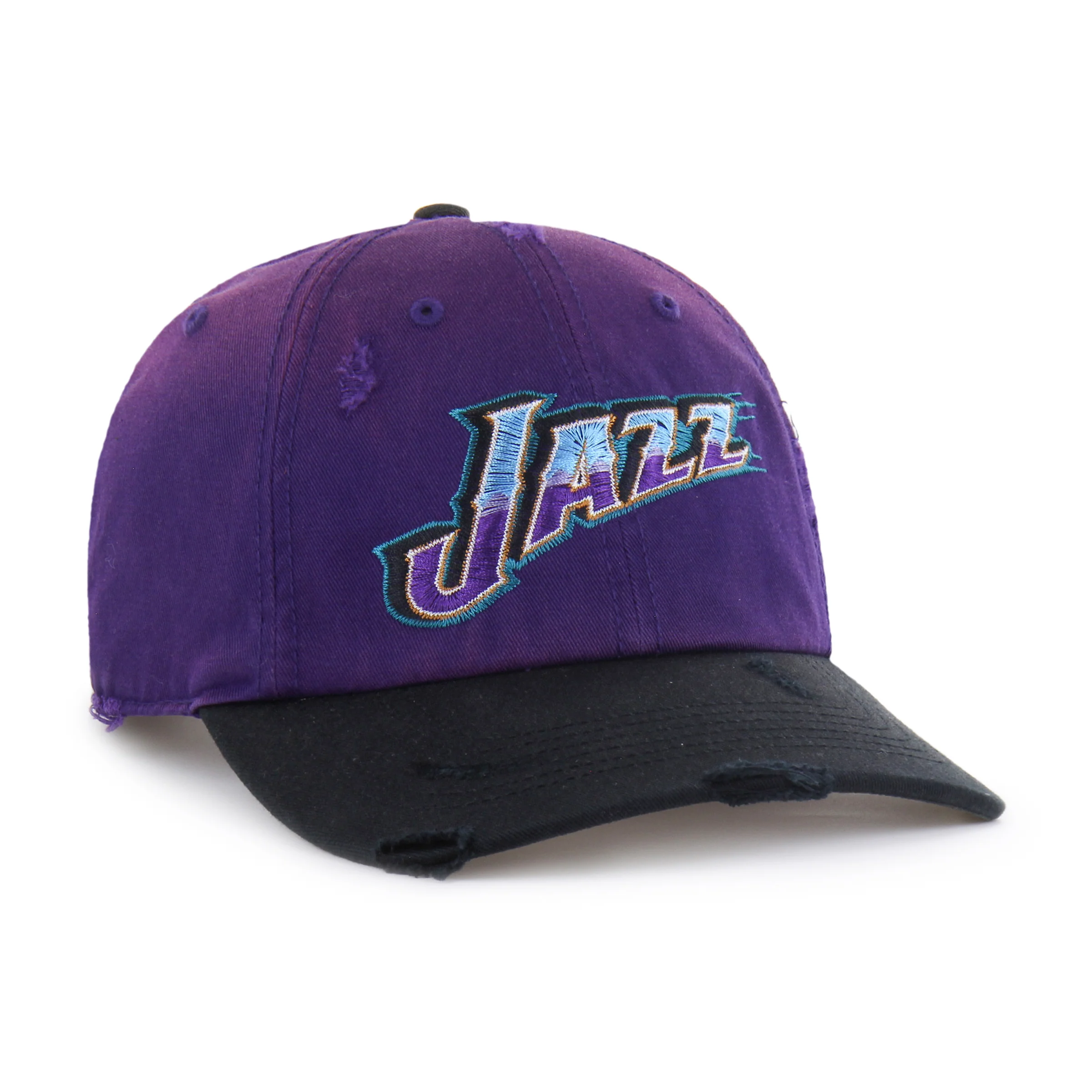 UTAH JAZZ HARDWOOD CLASSICS WORN SCRIPT '47 CLEAN UP MF MID FIT - Image 3