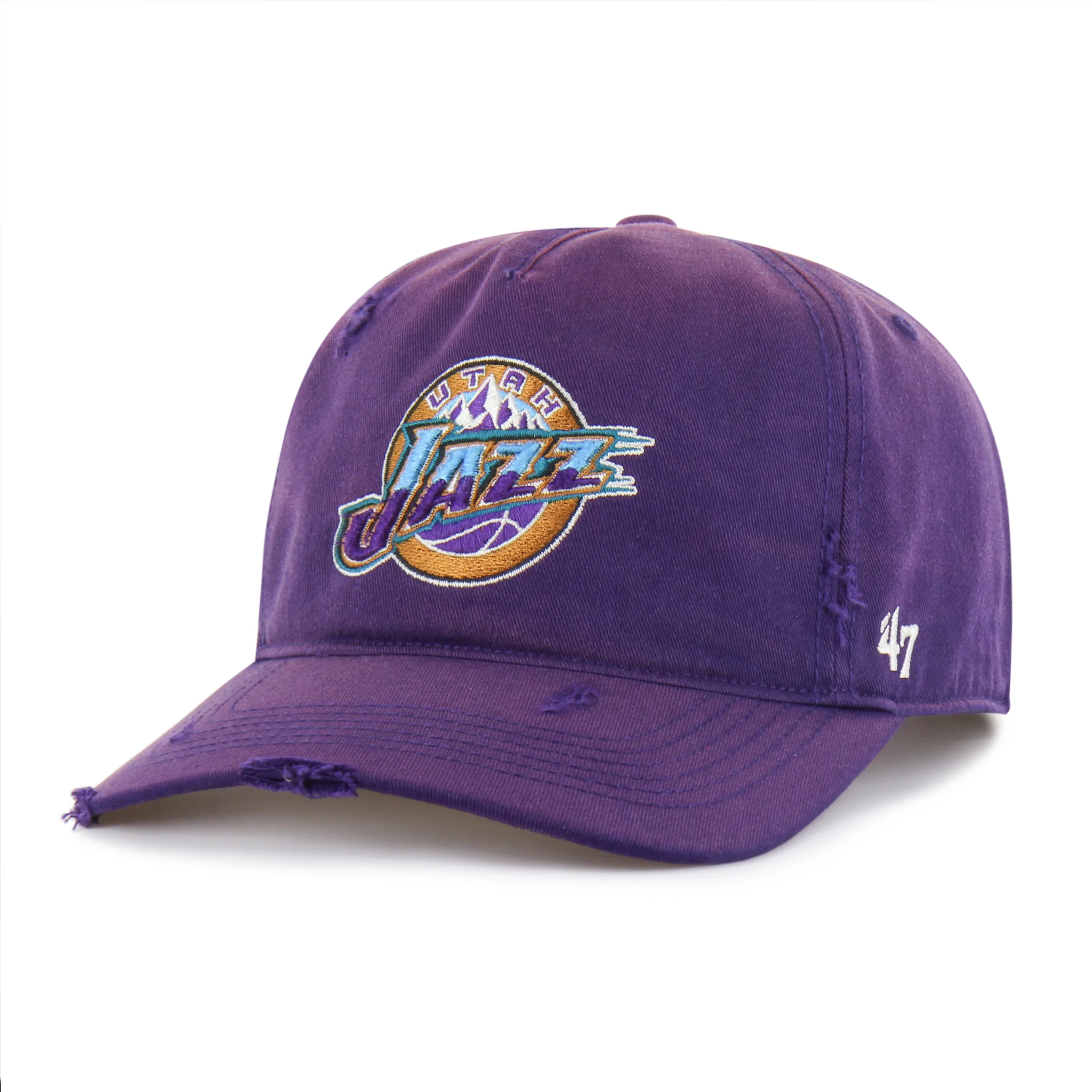 UTAH JAZZ HARDWOOD CLASSICS WORN '47 HITCH LC LOW CROWN - Image 4