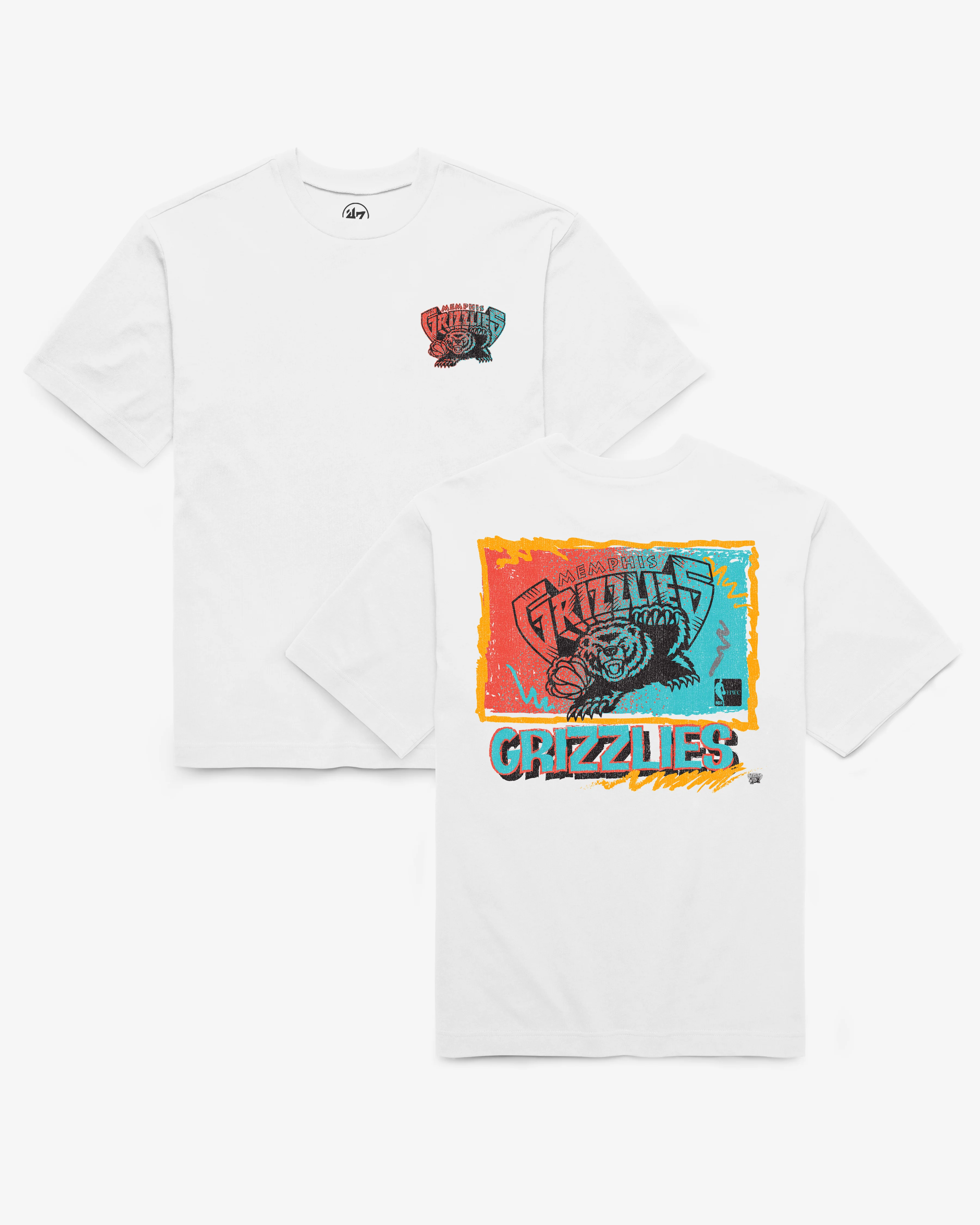 VANCOUVER GRIZZLIES RETRO SURF '47 FOUNDATION TEE