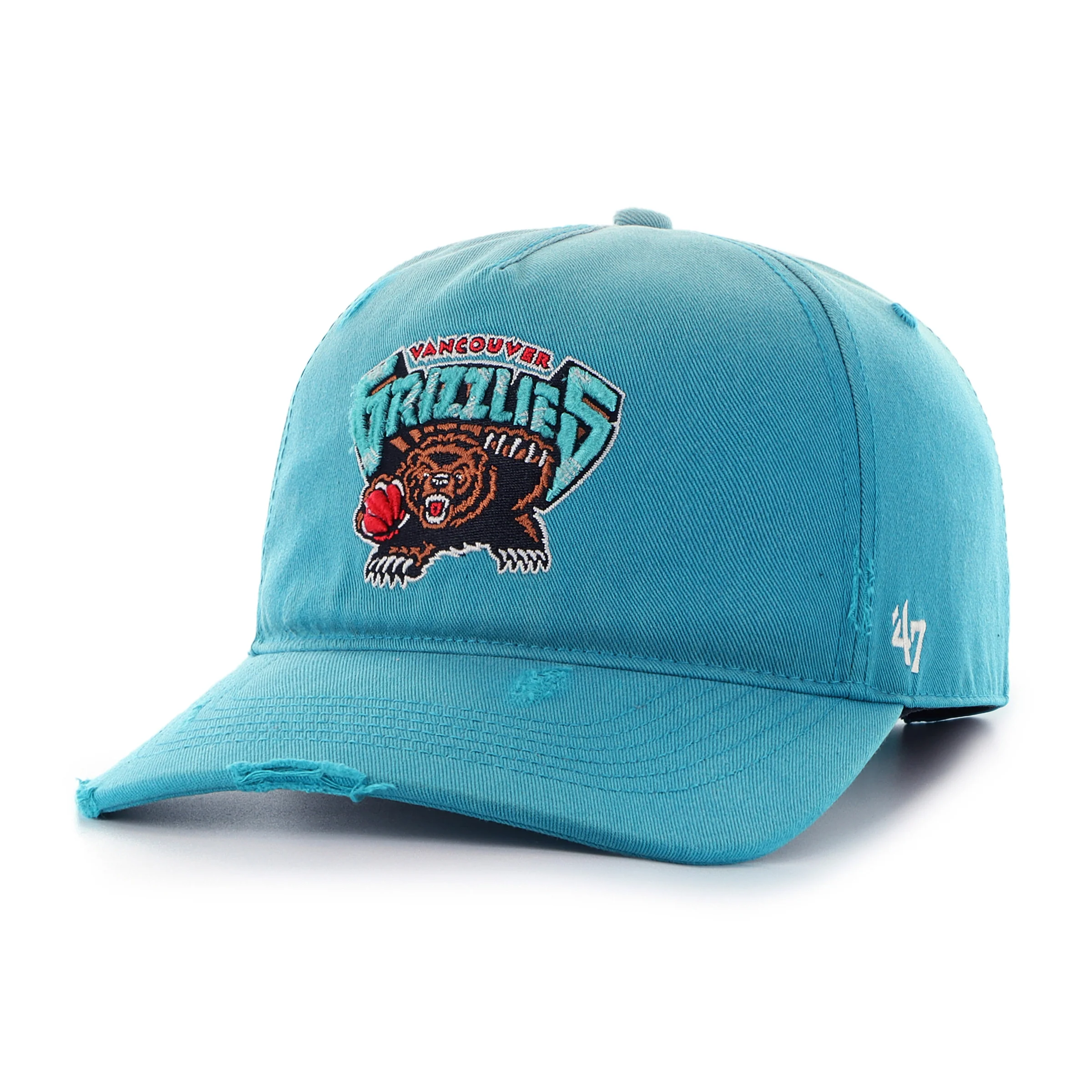 VANCOUVER GRIZZLIES HARDWOOD CLASSICS WORN '47 HITCH LC LOW CROWN - Image 4