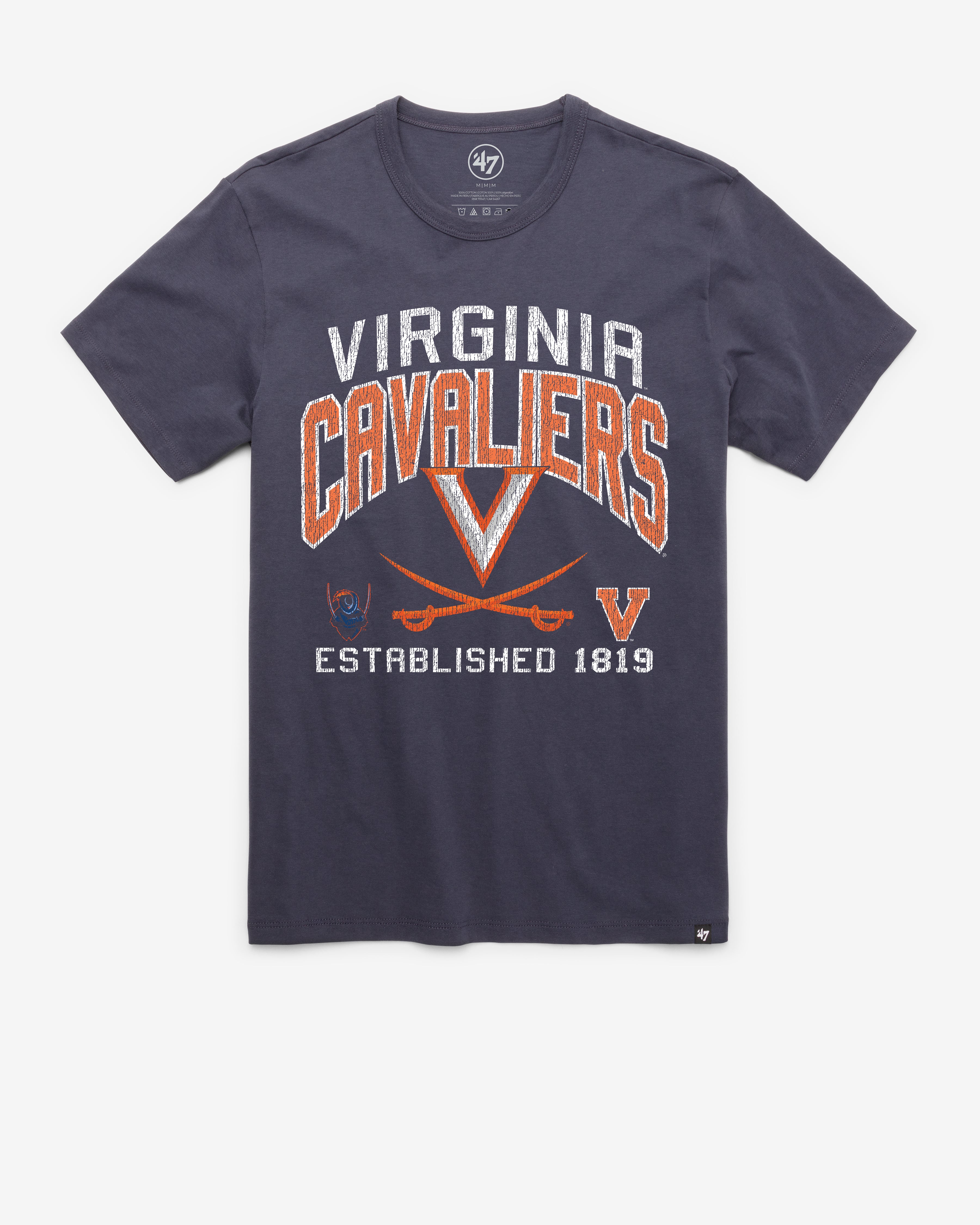 VIRGINIA CAVALIERS TURNED UP '47 FRANKLIN TEE