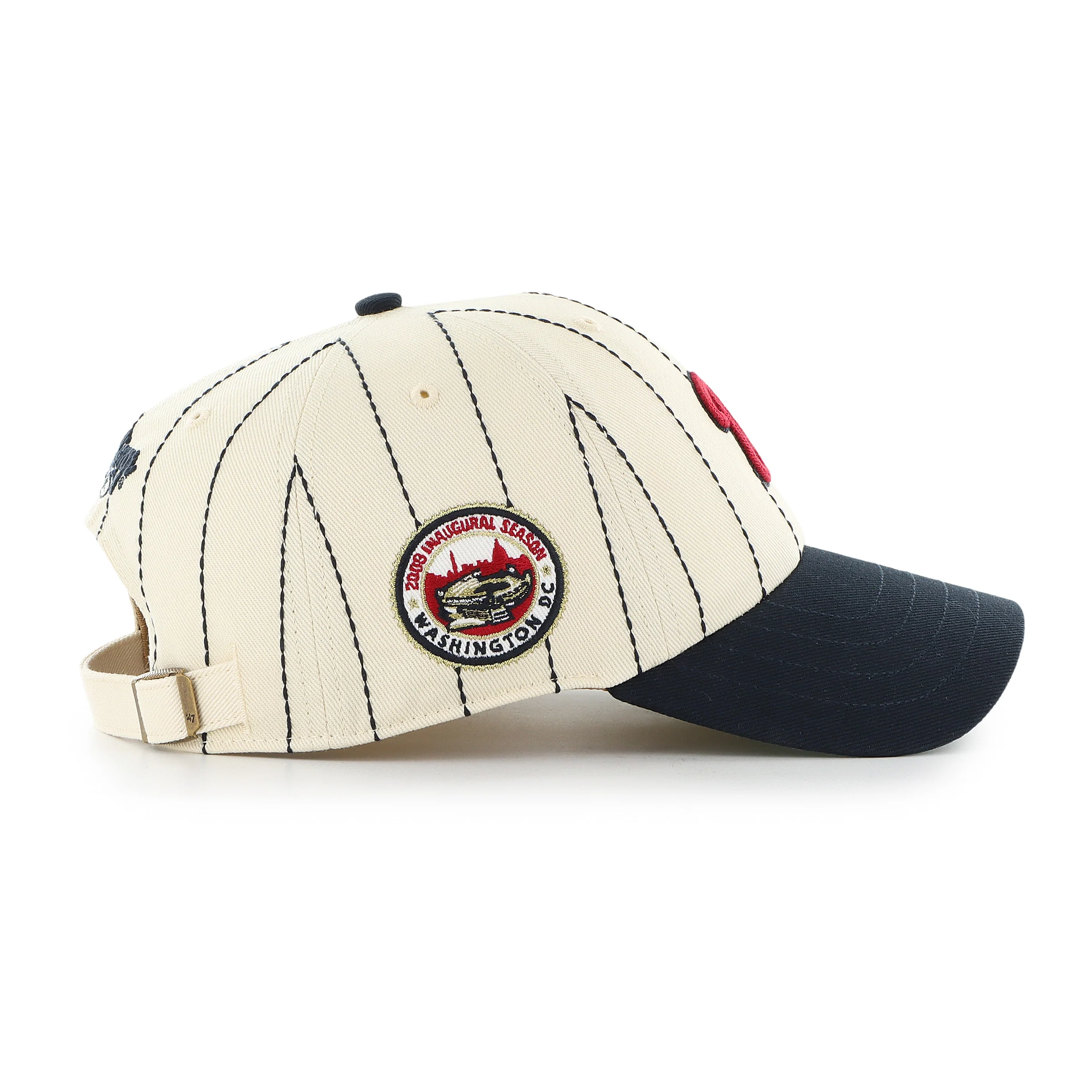 WASHINGTON NATIONALS COOPERSTOWN RAWLINGS PINSTRIPE '47 CLEAN UP - Image 3