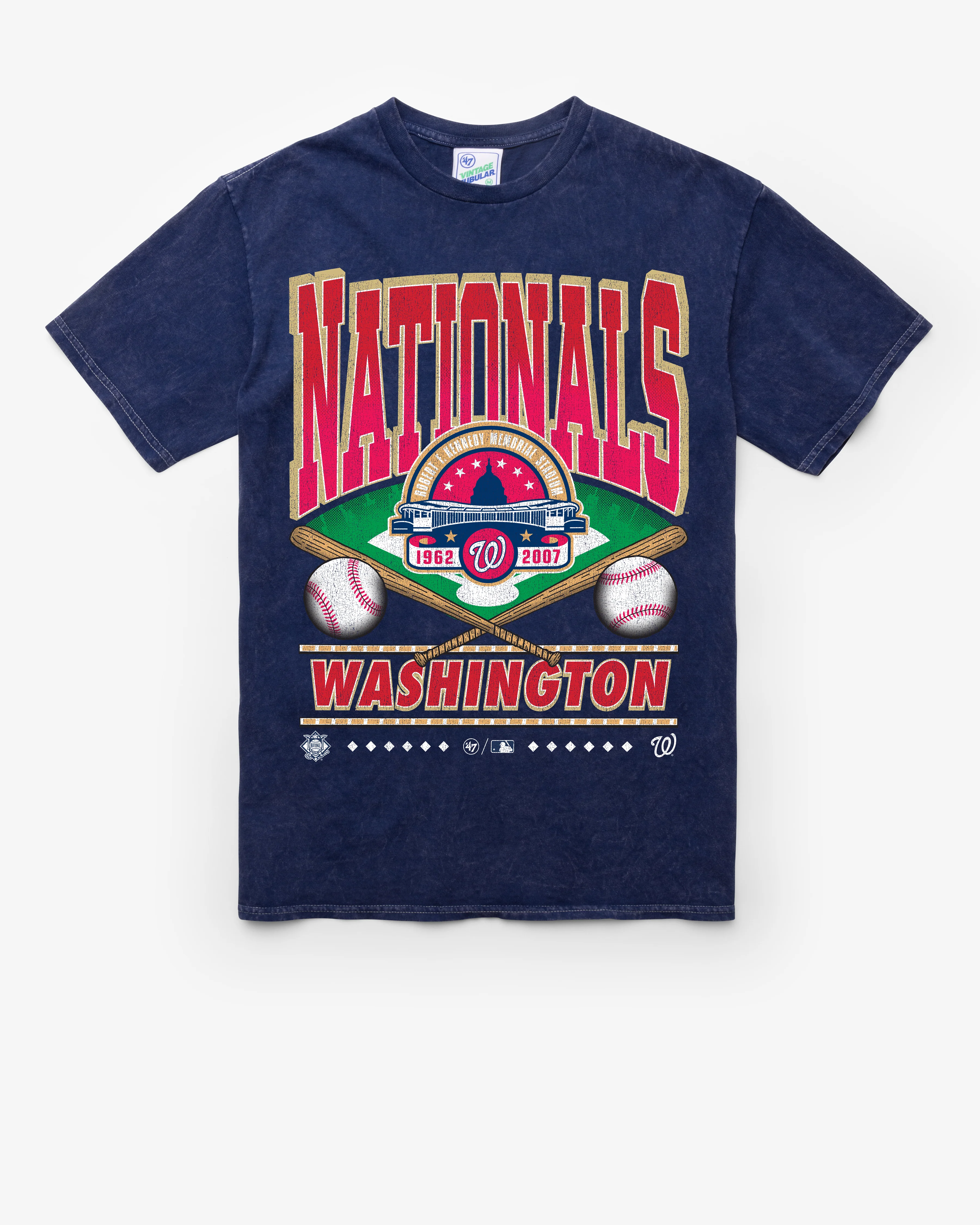 WASHINGTON NATIONALS COOPERSTOWN STRAIGHT SHOT VINTAGE '47 TUBULAR TEE