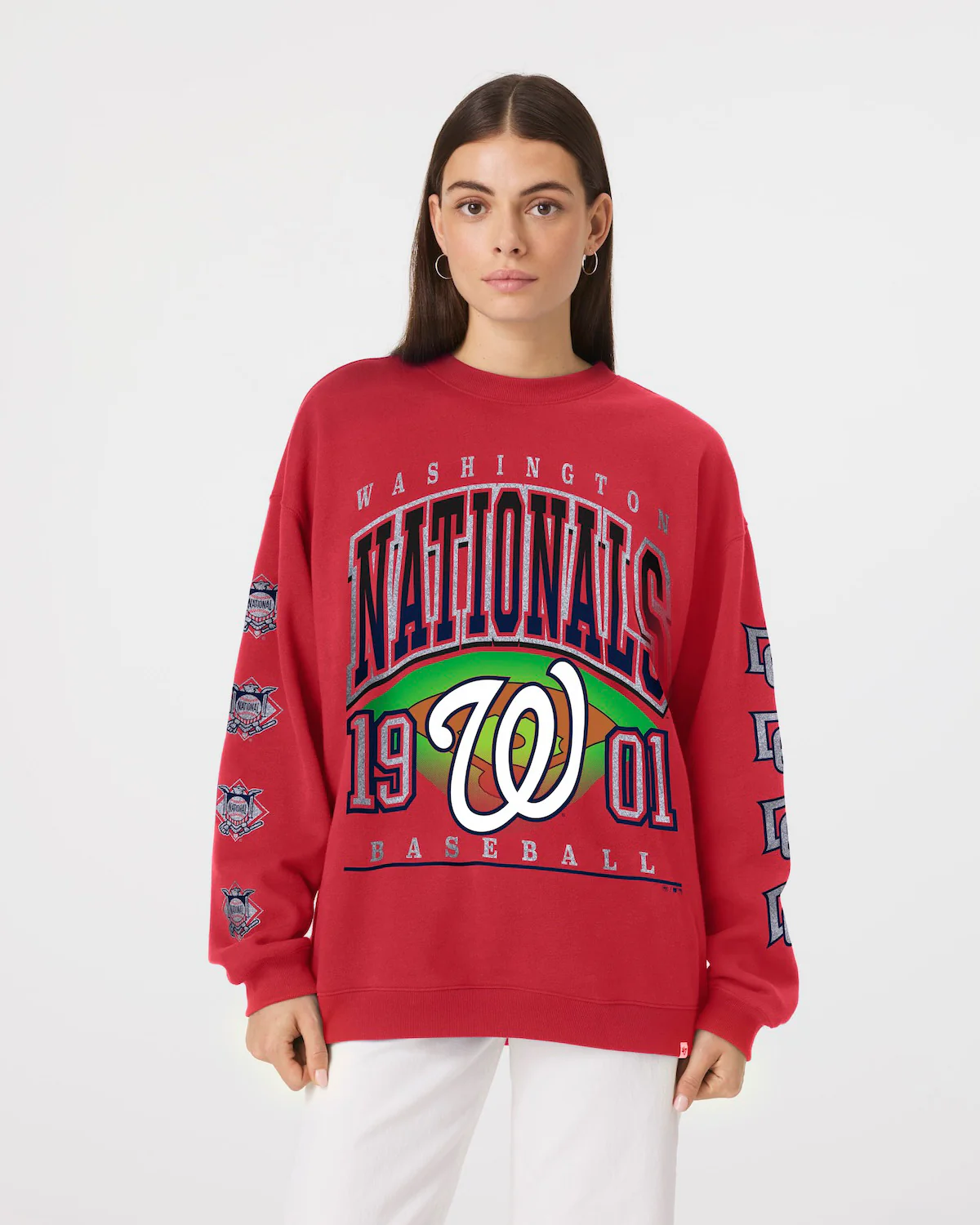 WASHINGTON NATIONALS GO BIG '47 OVERSIZED CREW WOMENS